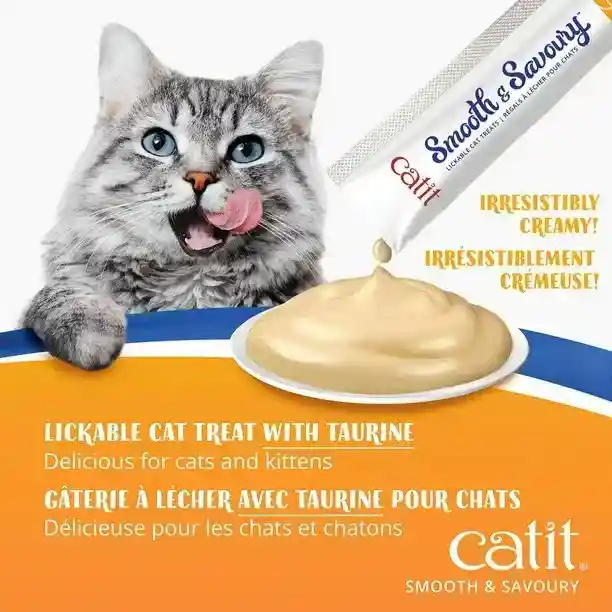 Catit Smooth & Savoury, Chicken with Katsuobushi Cat Treats, Pack of 2