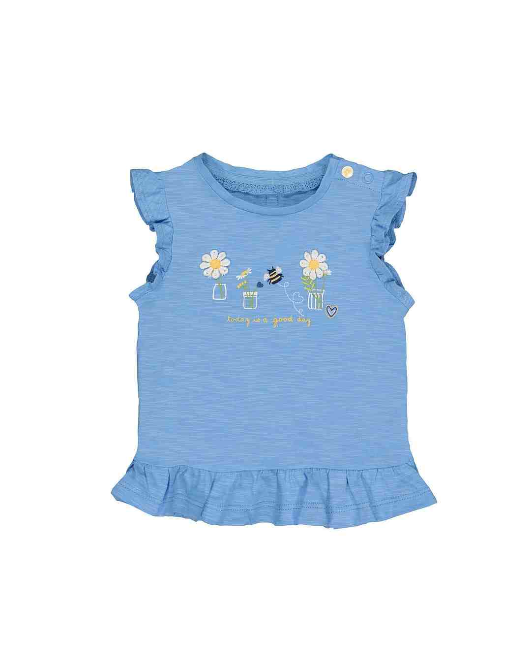 Blue Printed Top