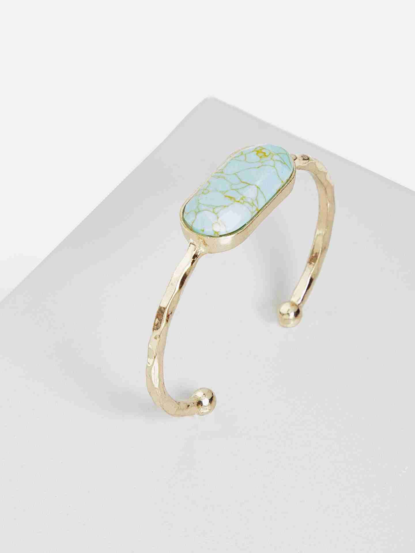 Gold & Turq Theia Omega Bracelet
