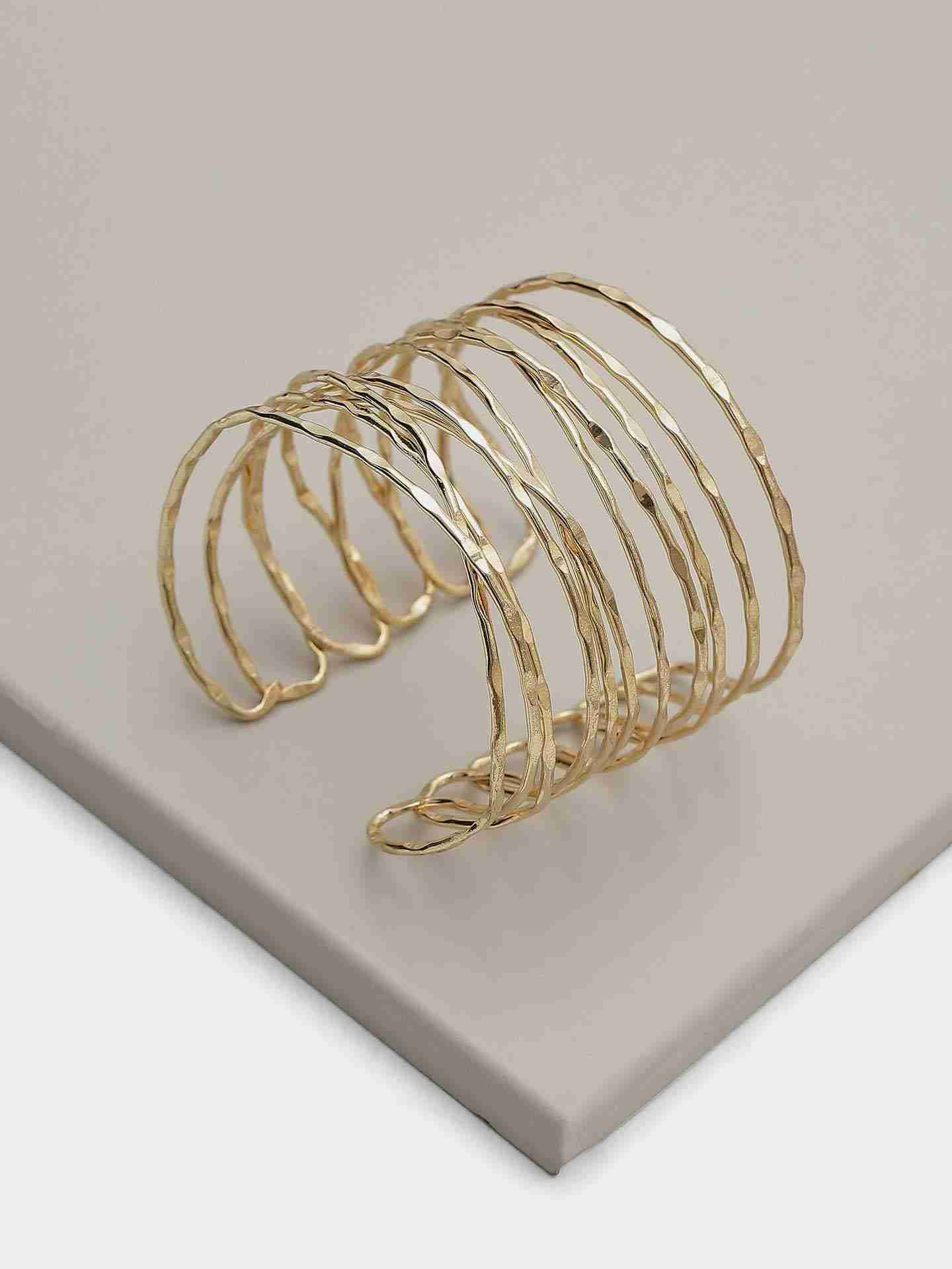 Gold Valiant Cuff Bracelet