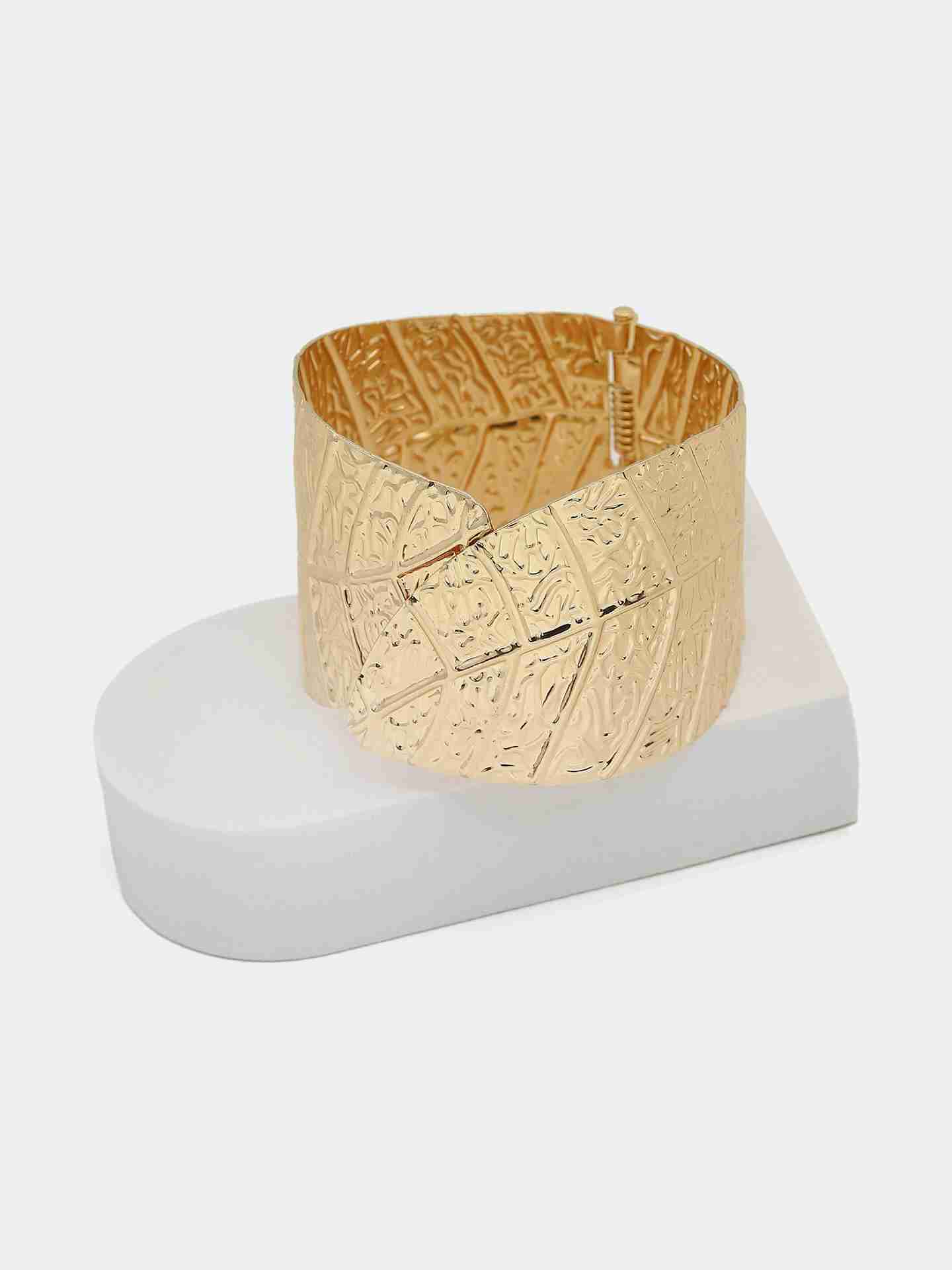 Gold Leaf Cuff Bracelet