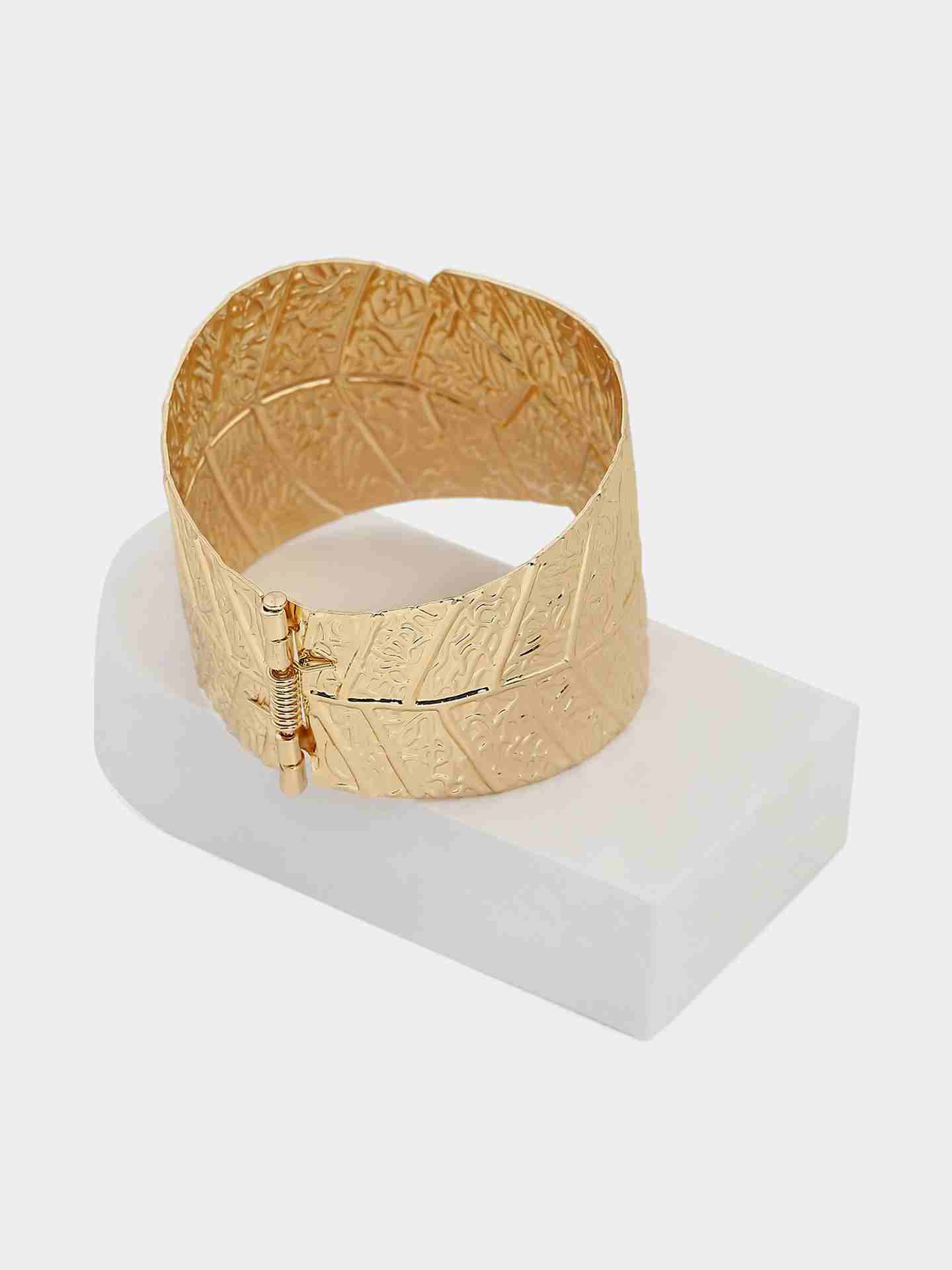 Gold Leaf Cuff Bracelet