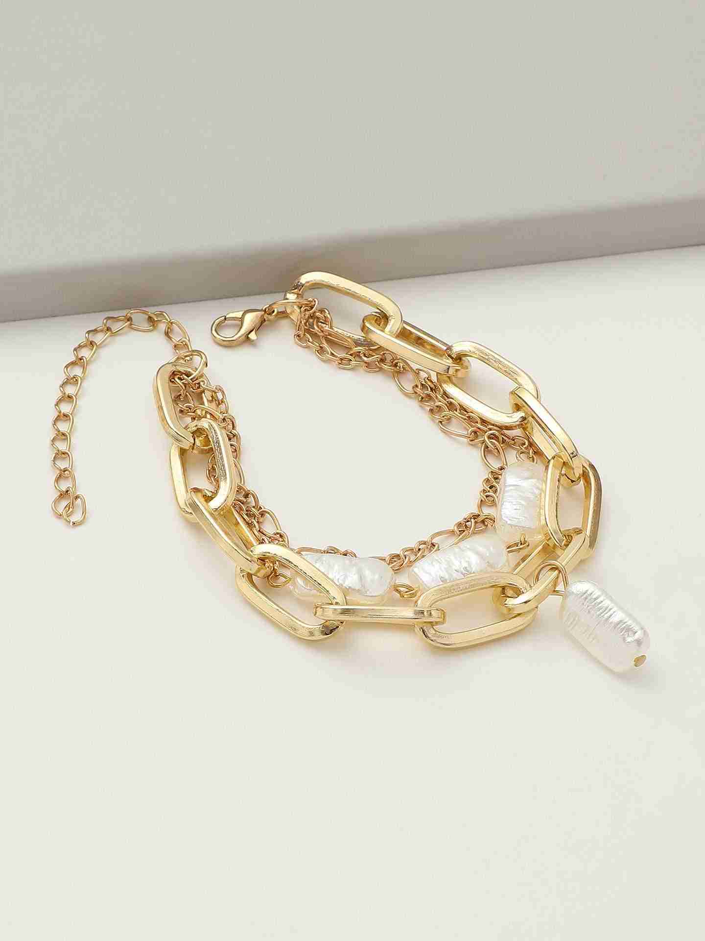 Gold Bling Link Bracelet