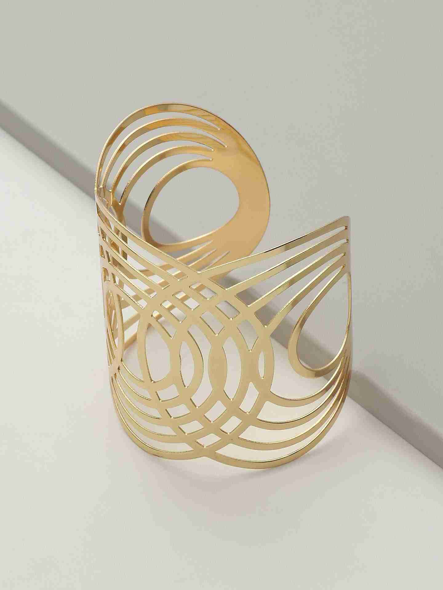 Gold Bling Overlap Bracelet