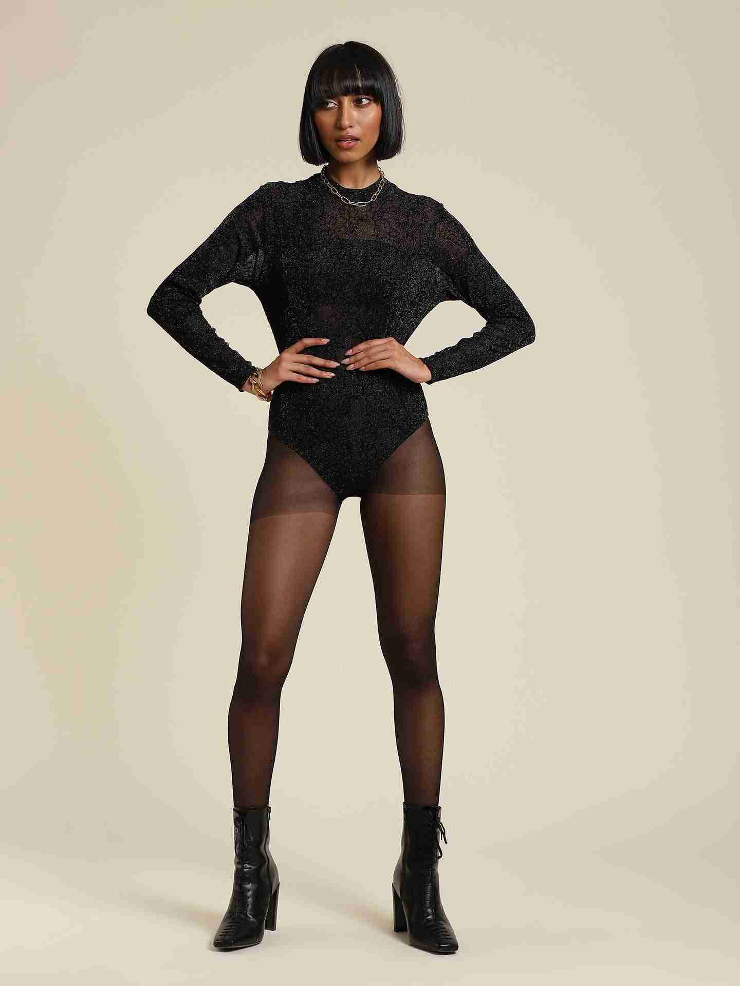 Black Antalya Bodysuit