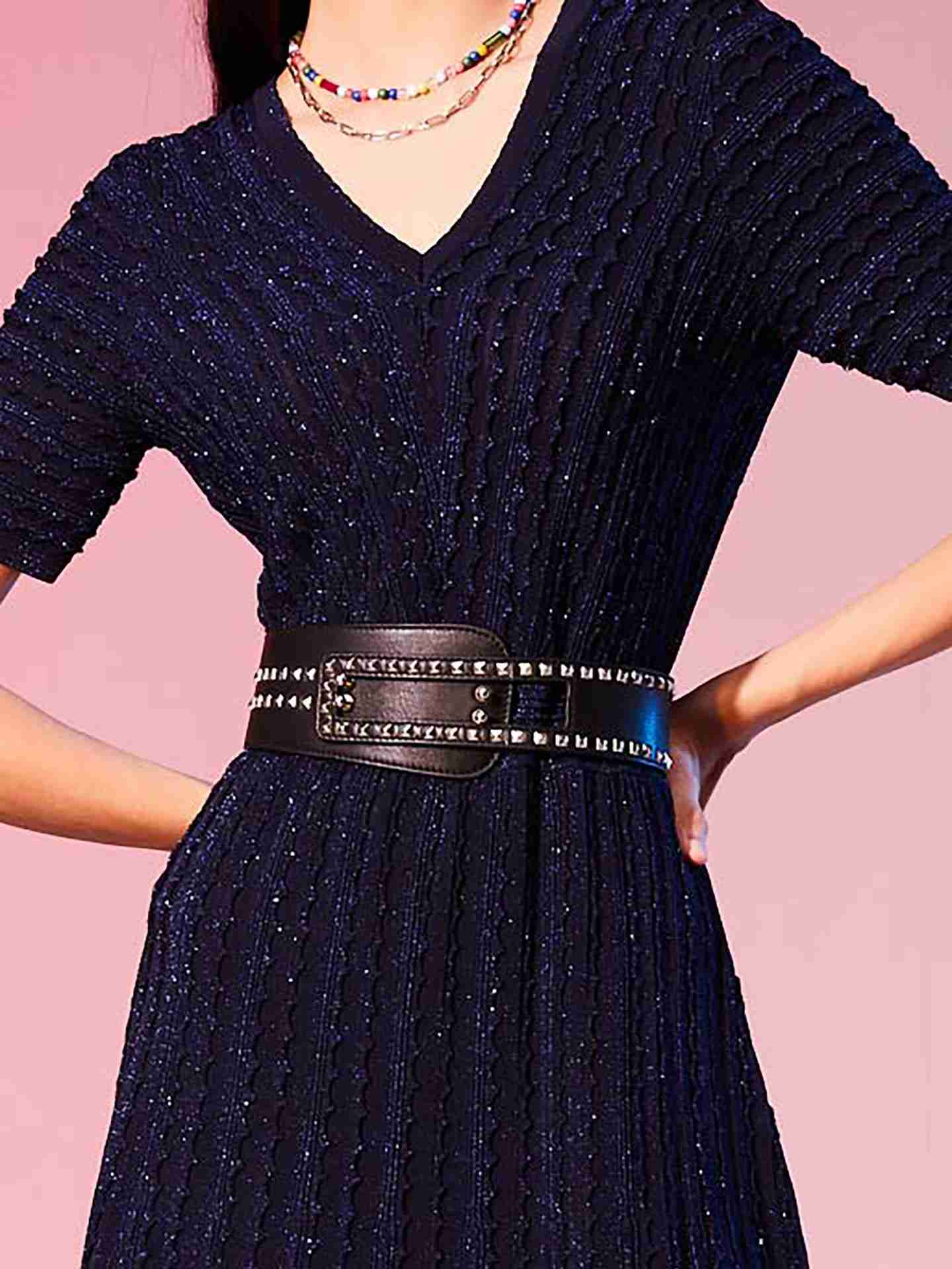 Black Snowdrop Corset Belt