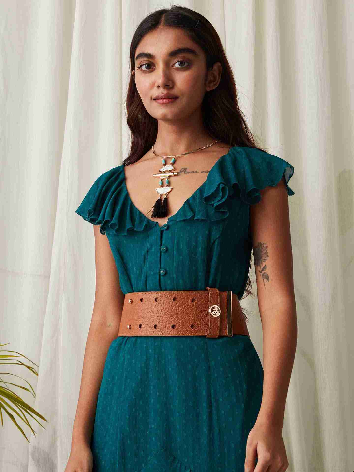 Tan Roma Corset Belt