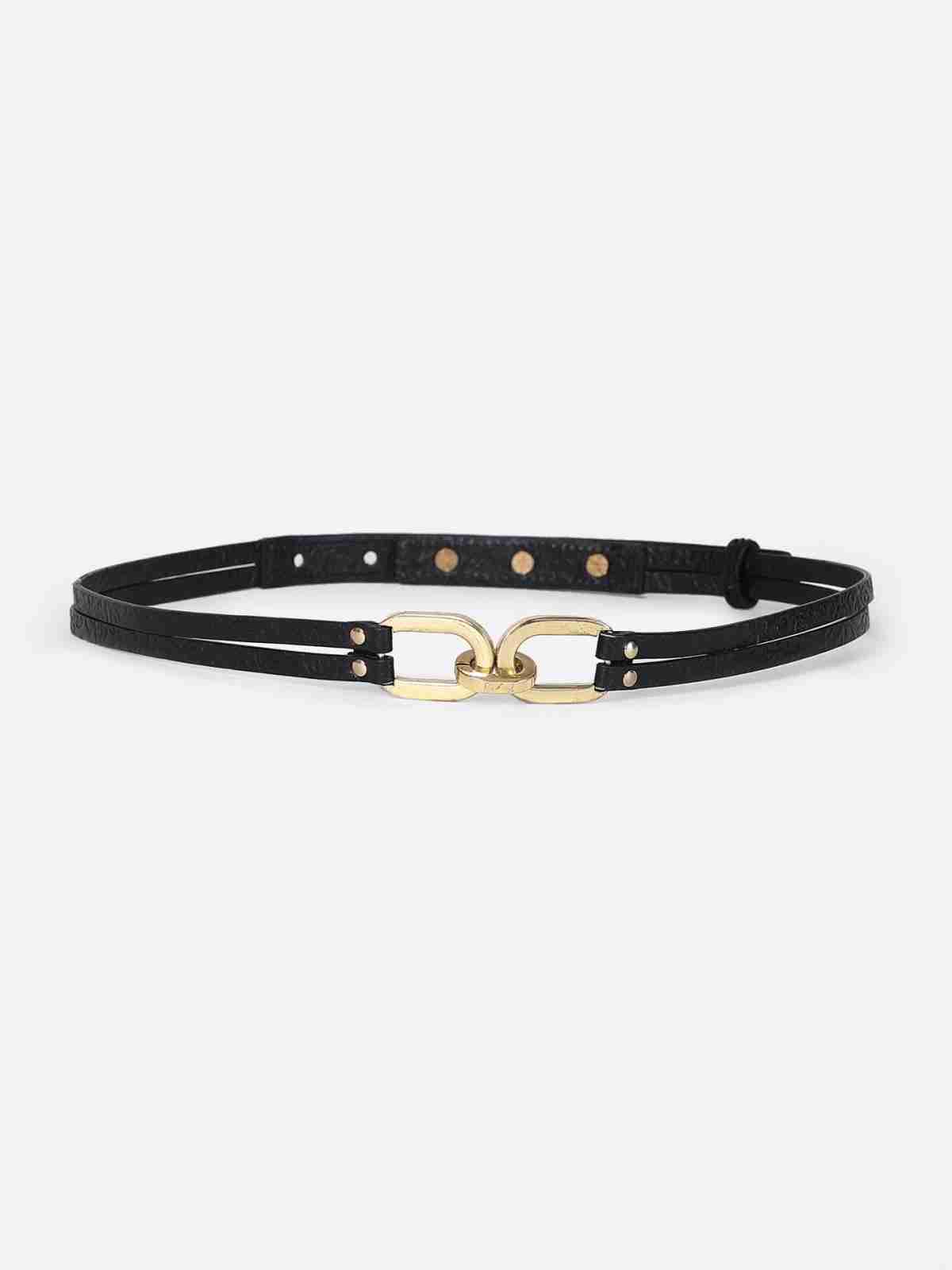 Black Mimosa Waist Belt