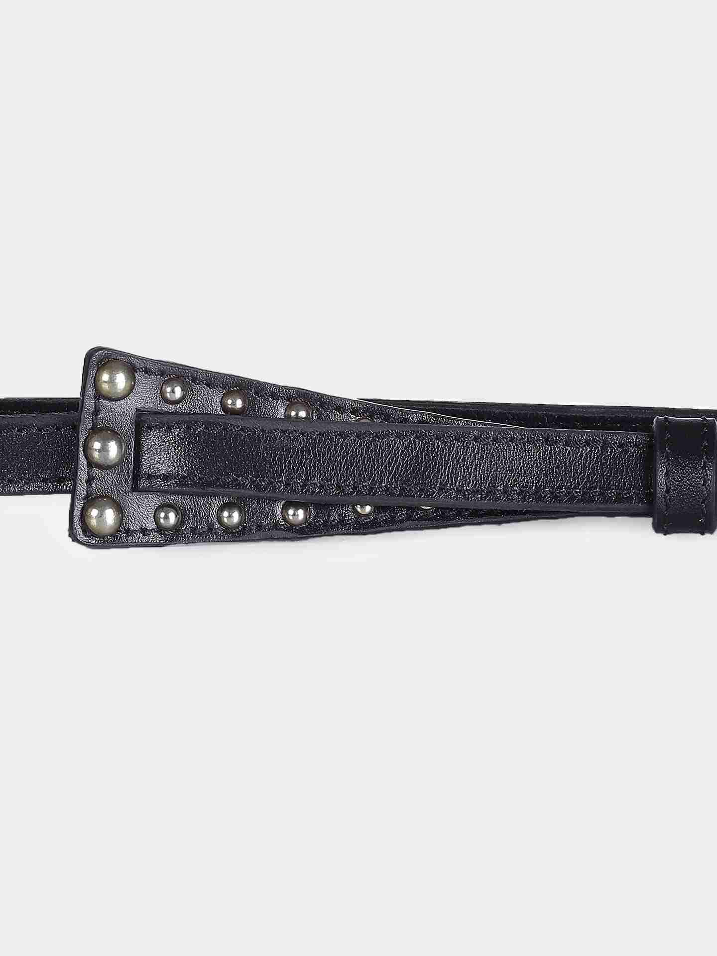 Black Sleek Waist Belt
