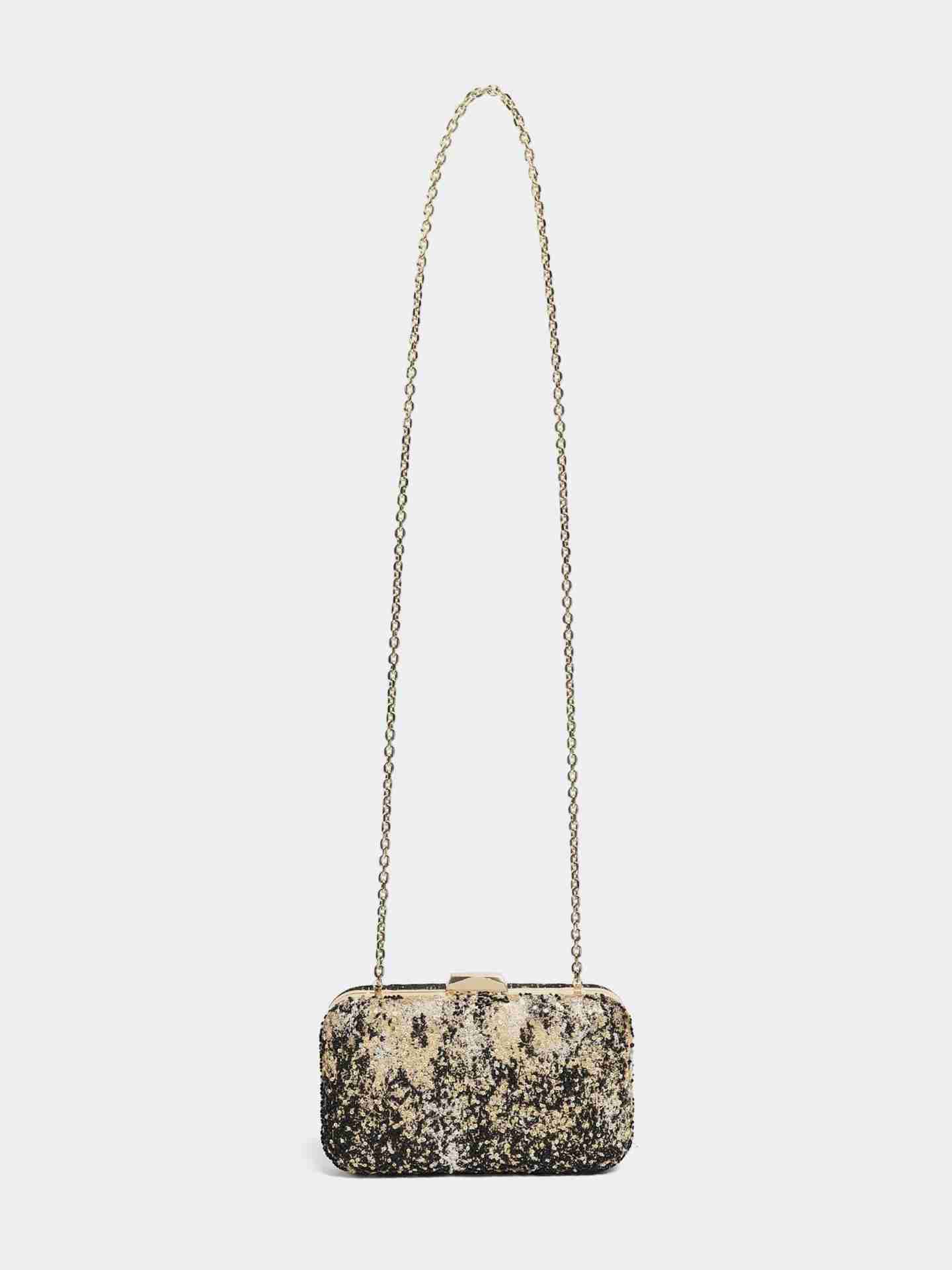 Gold & Black Sparkle Clutch