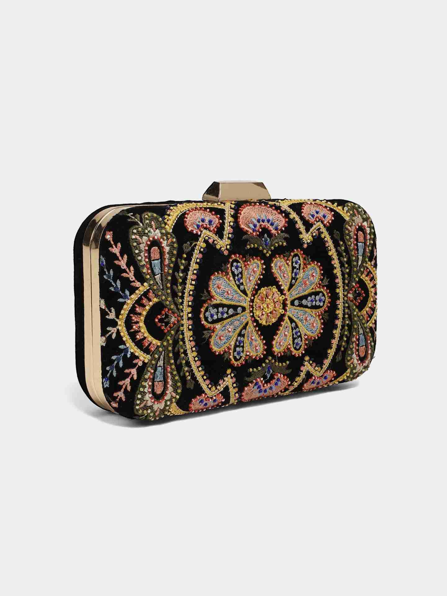 Multi Color Scarlet Clutch