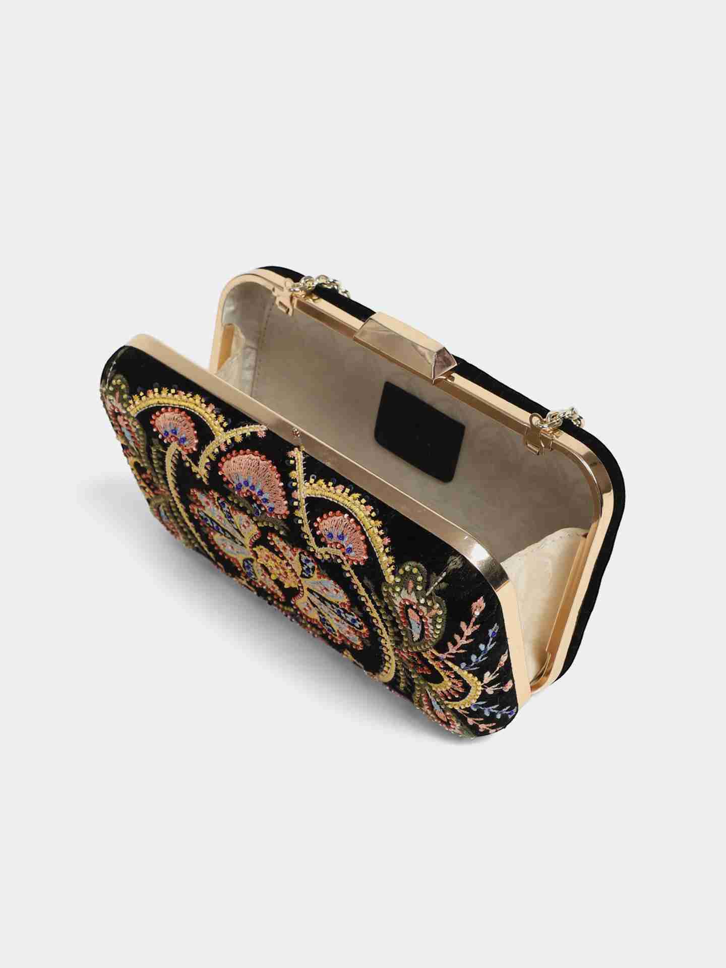 Multi Color Scarlet Clutch