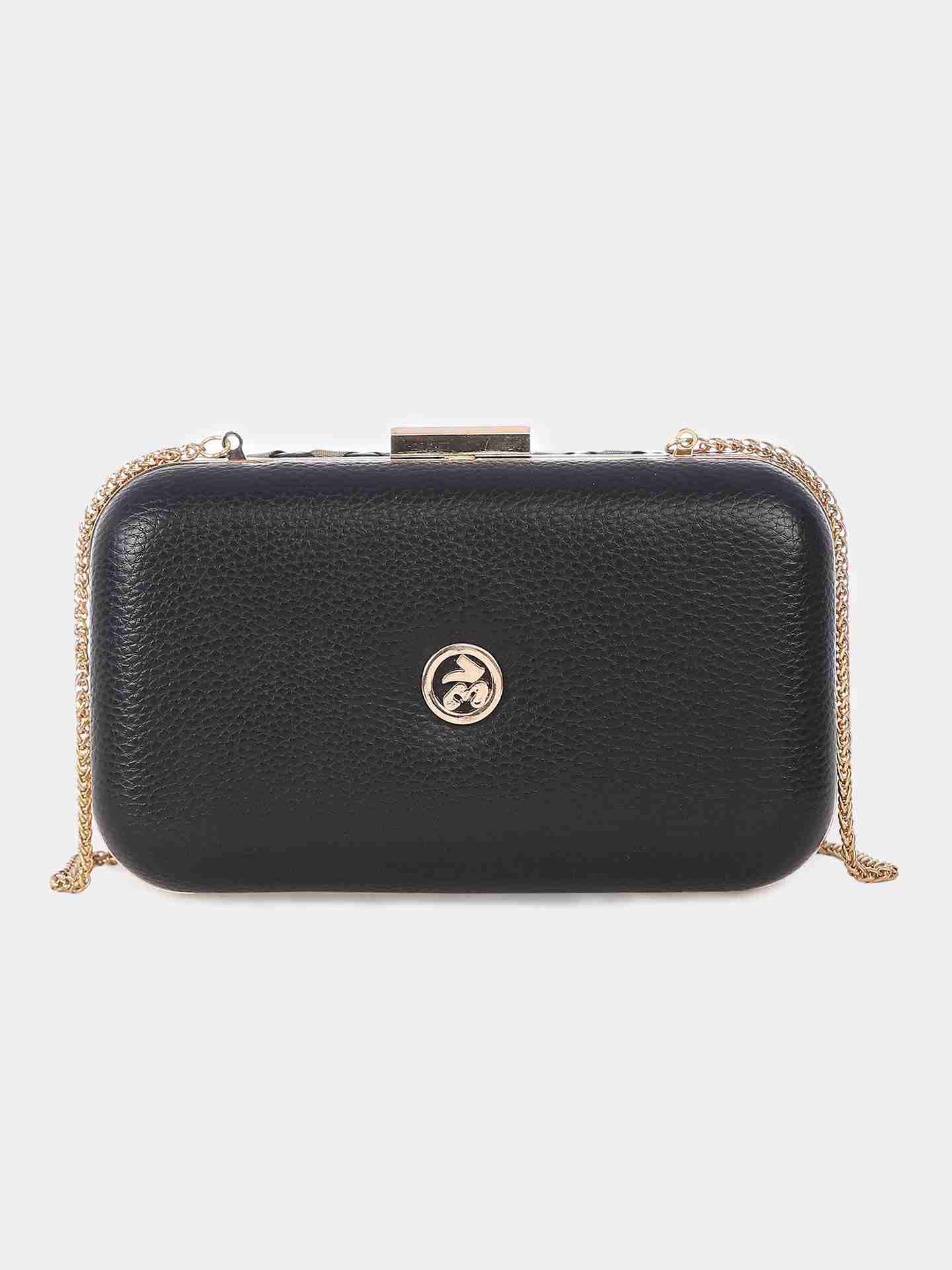 Black & Gold Jemma Clutch