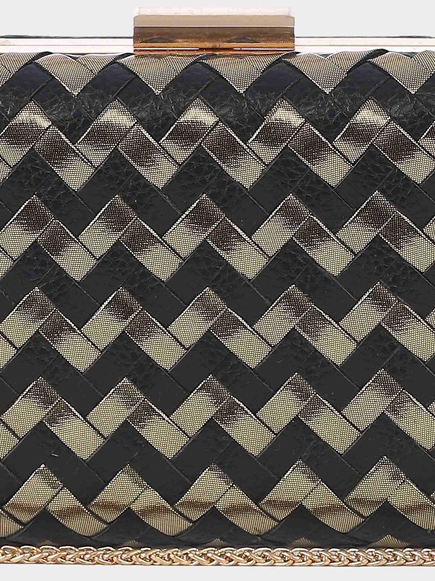 Black & Gold Jemma Clutch