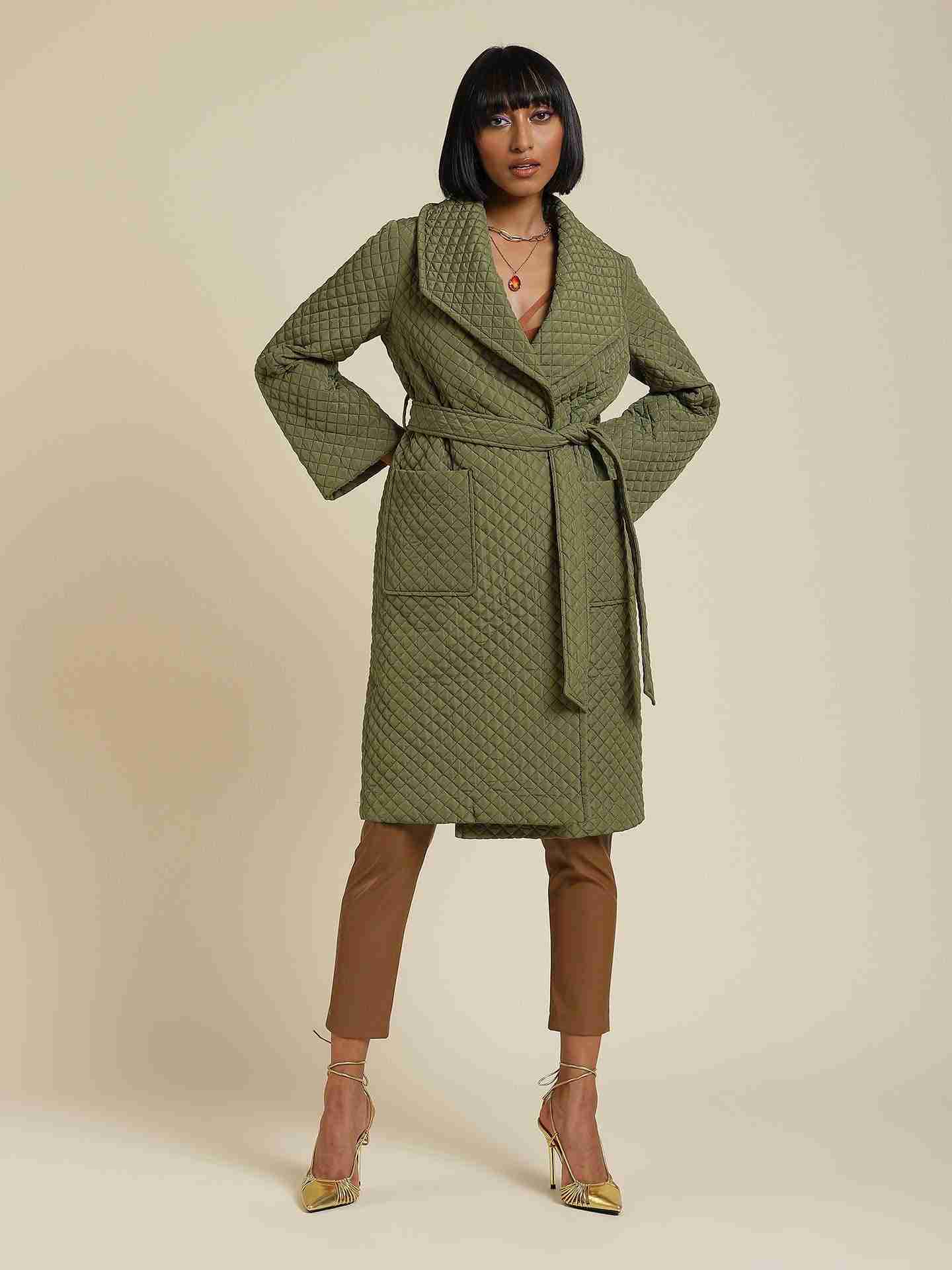 Olive Antalya Trench Coat
