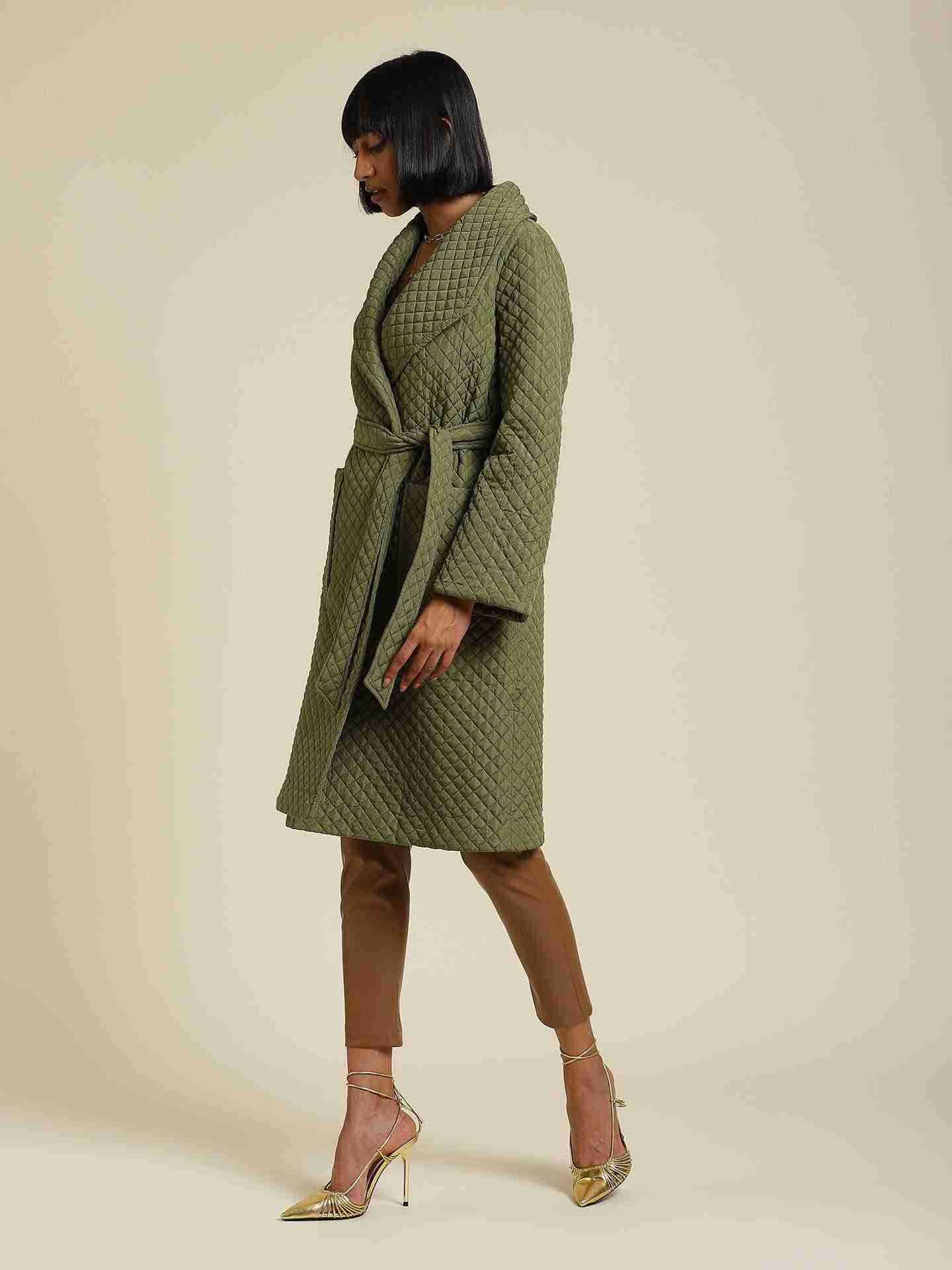 Olive Antalya Trench Coat