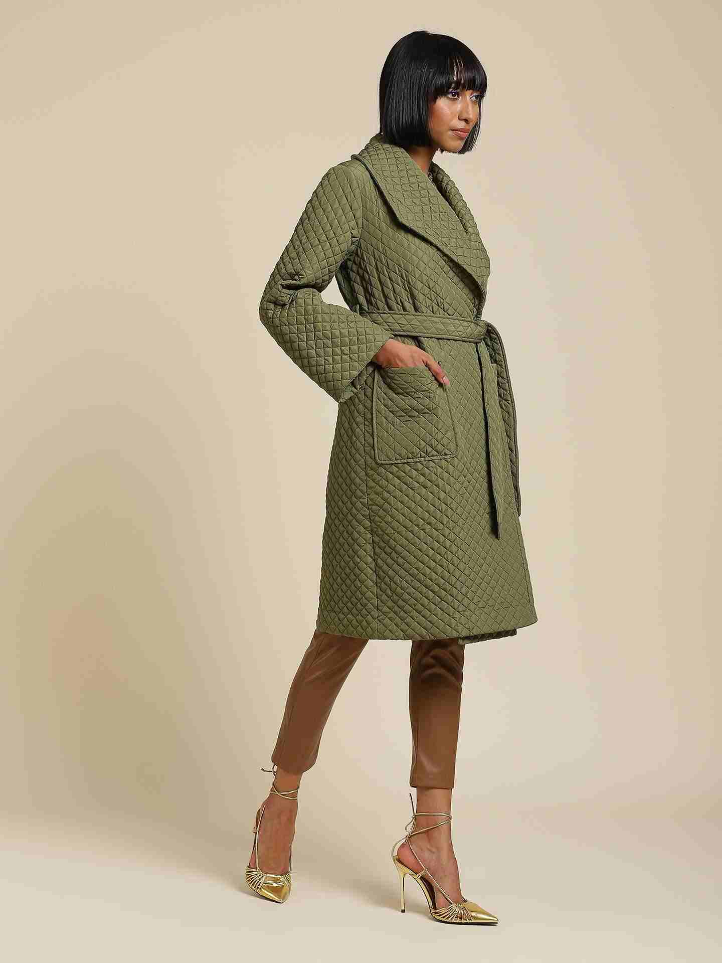 Olive Antalya Trench Coat
