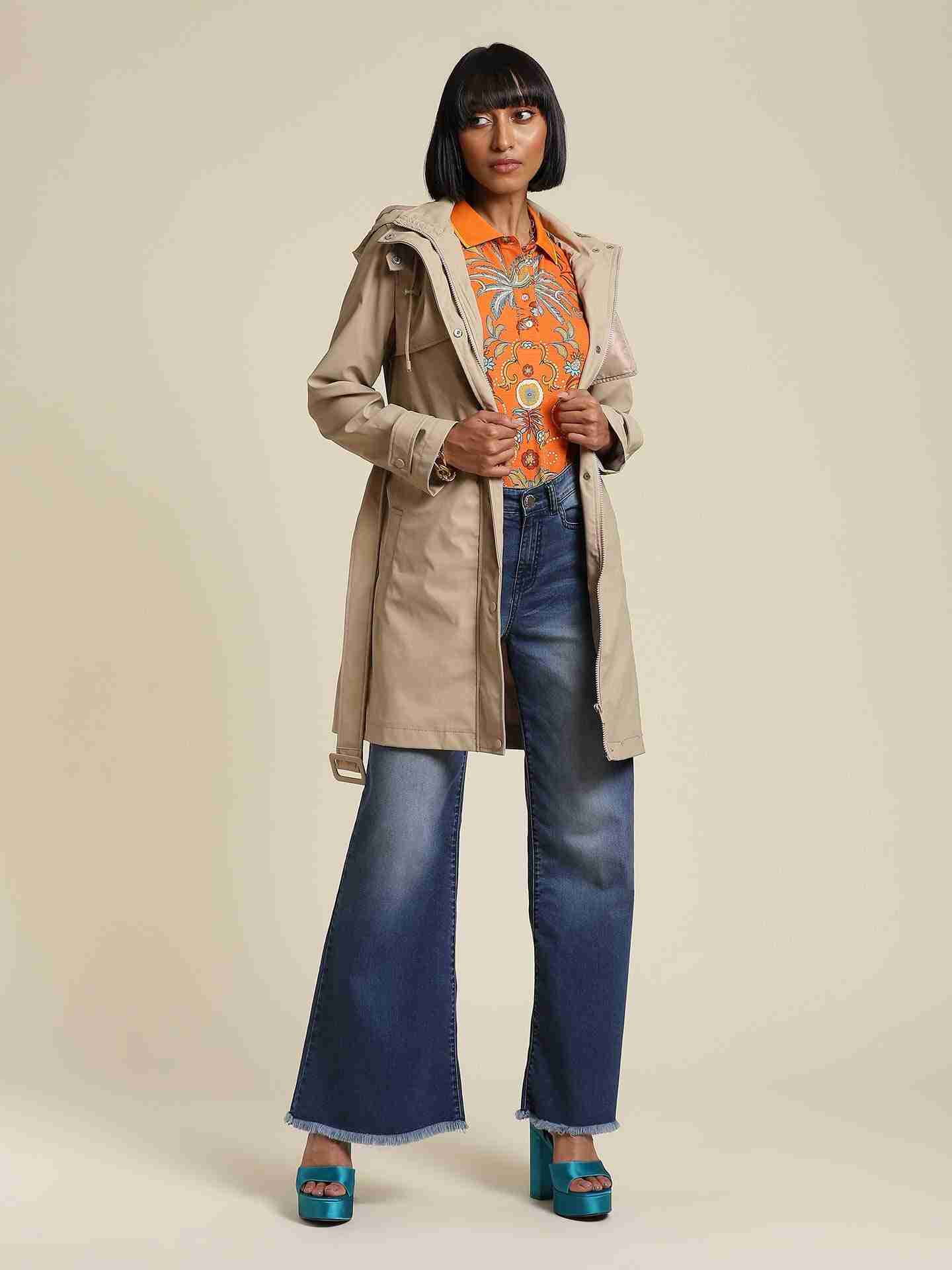 Beige Antalya Parka Coat