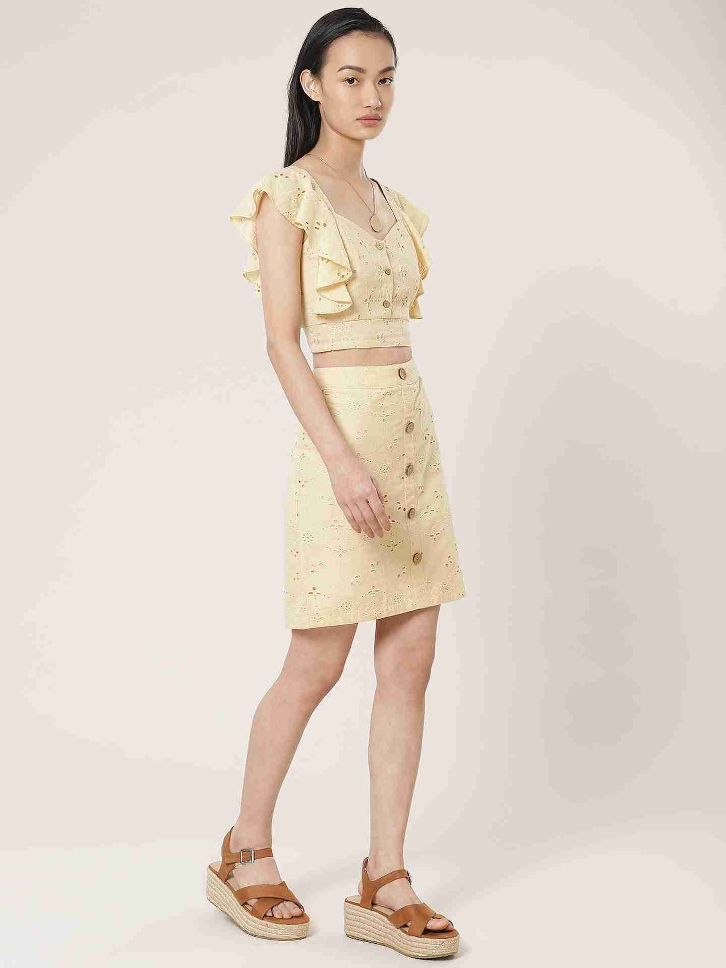 Ecru Fashion Flair Co-Ord Set