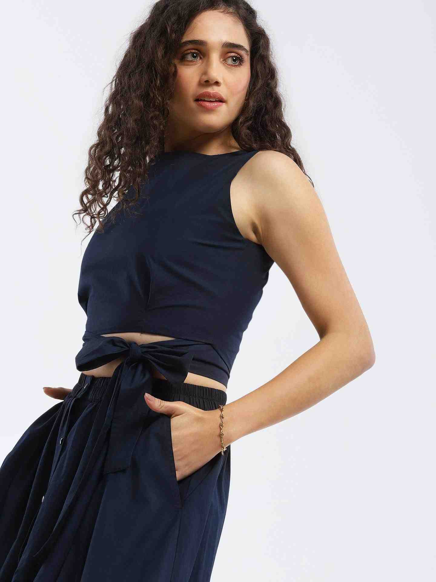 Navy Dorena Co-Ord Set