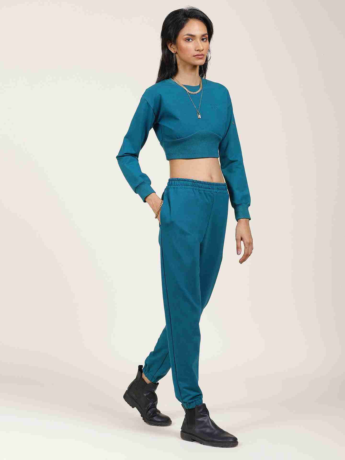 Teal Basics Athleisure Tracksuit