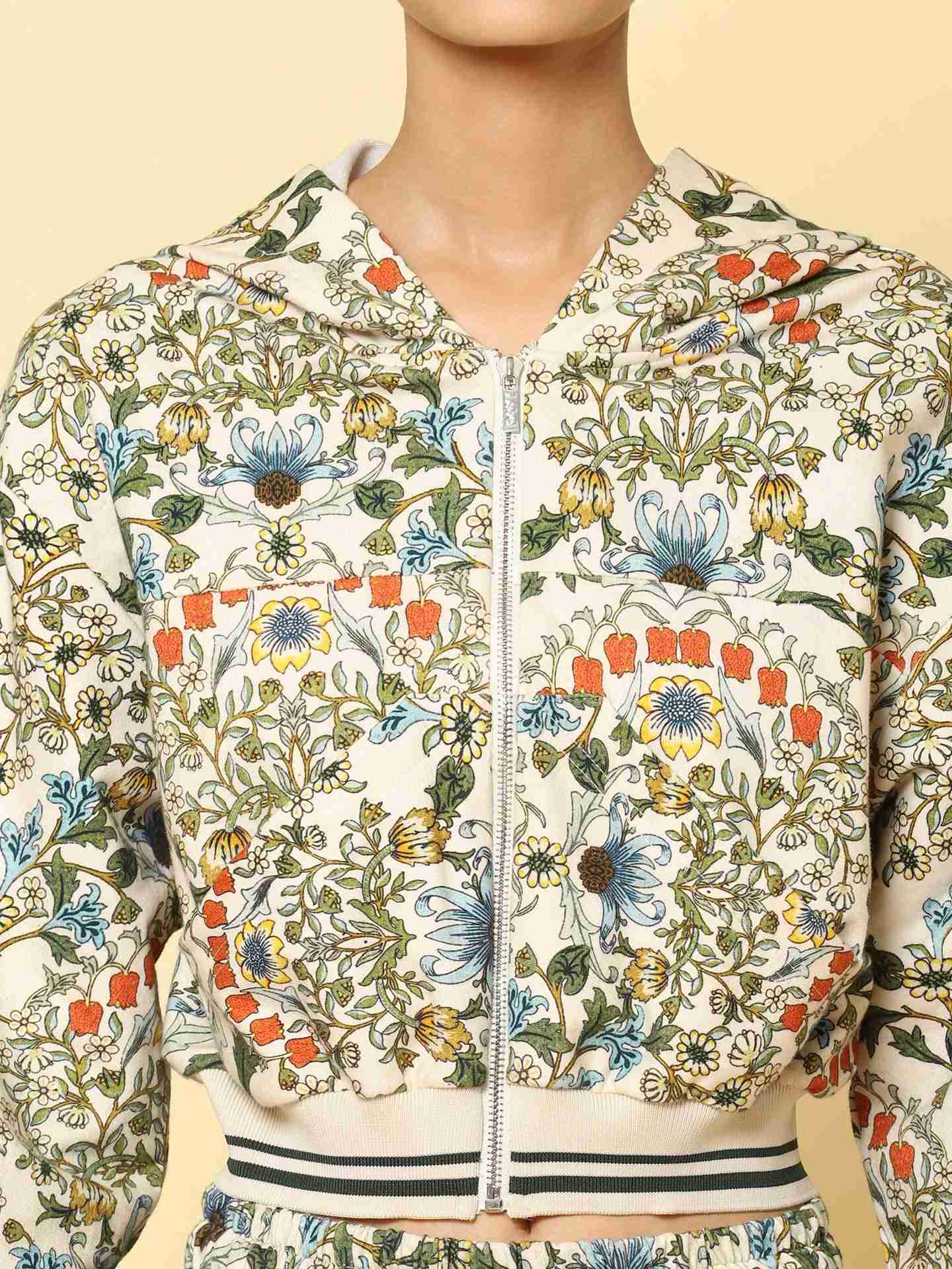 White & Multi Basics Athleisure Co-Ord Set