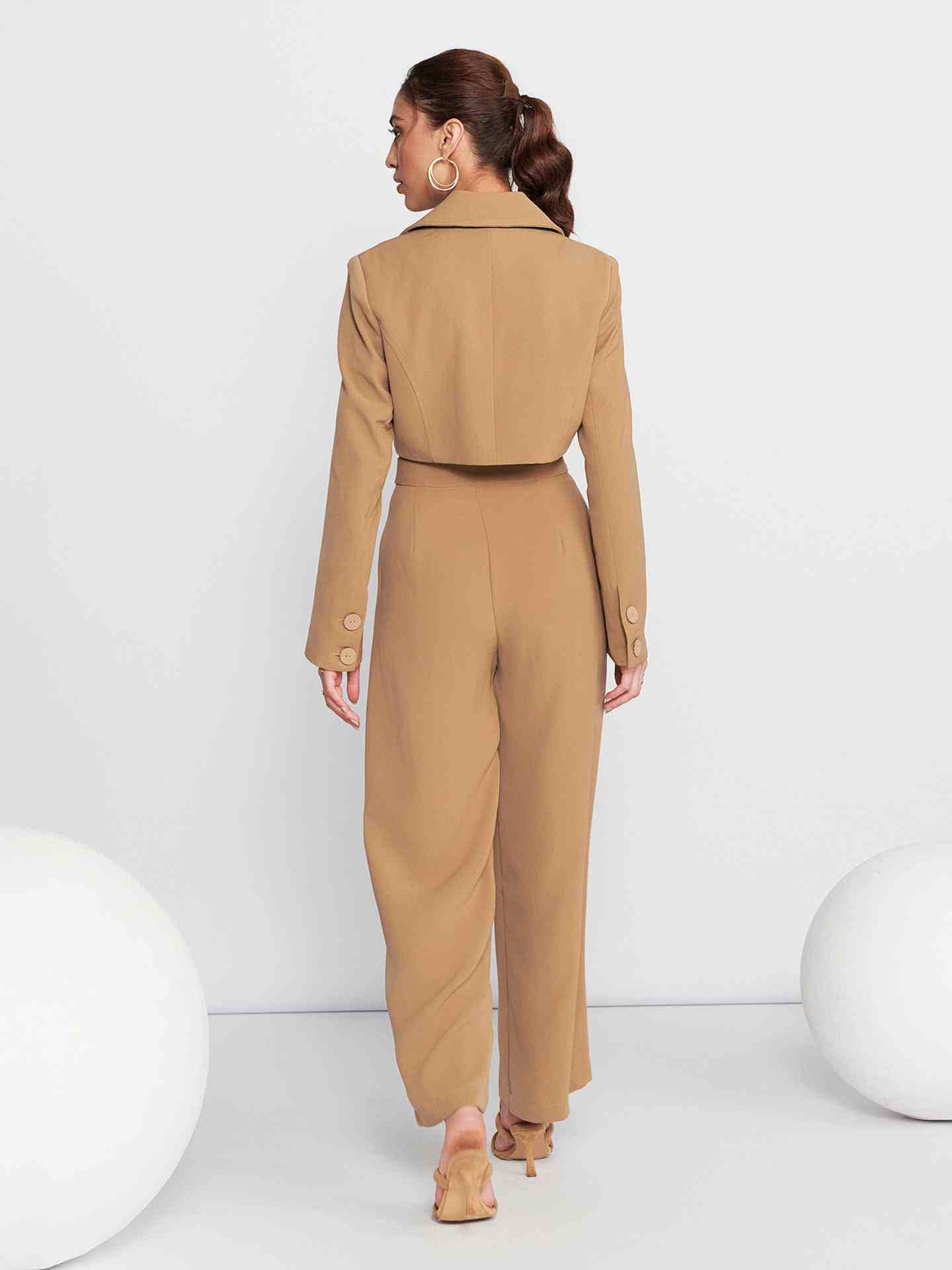 Beige Emberly Co-Ord Set