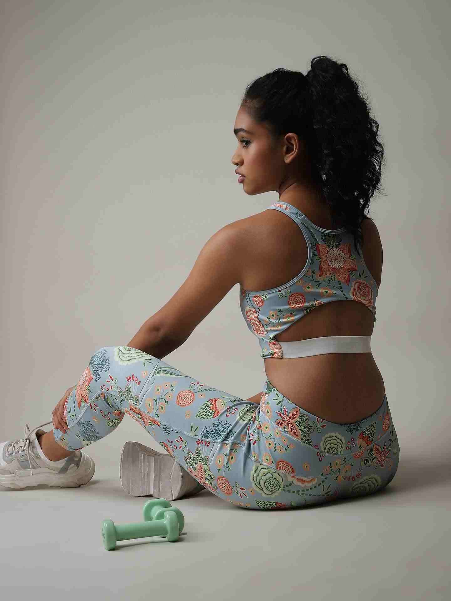 Mint Basics Athleisure Floral Co-Ord Set