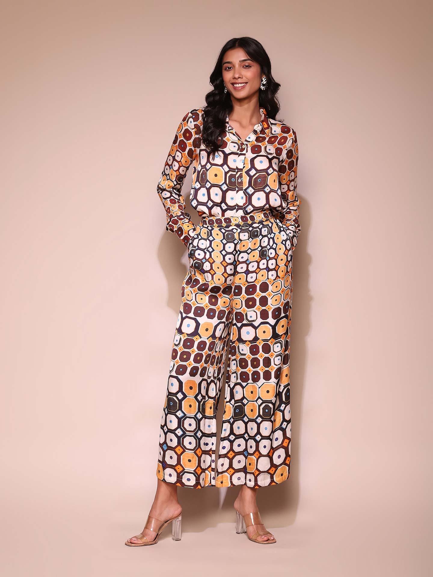 Brown Theodora Co-Ord Set