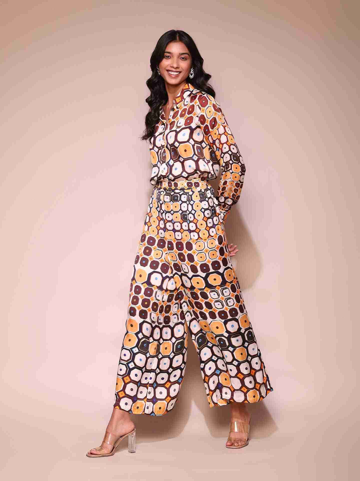 Brown Theodora Co-Ord Set
