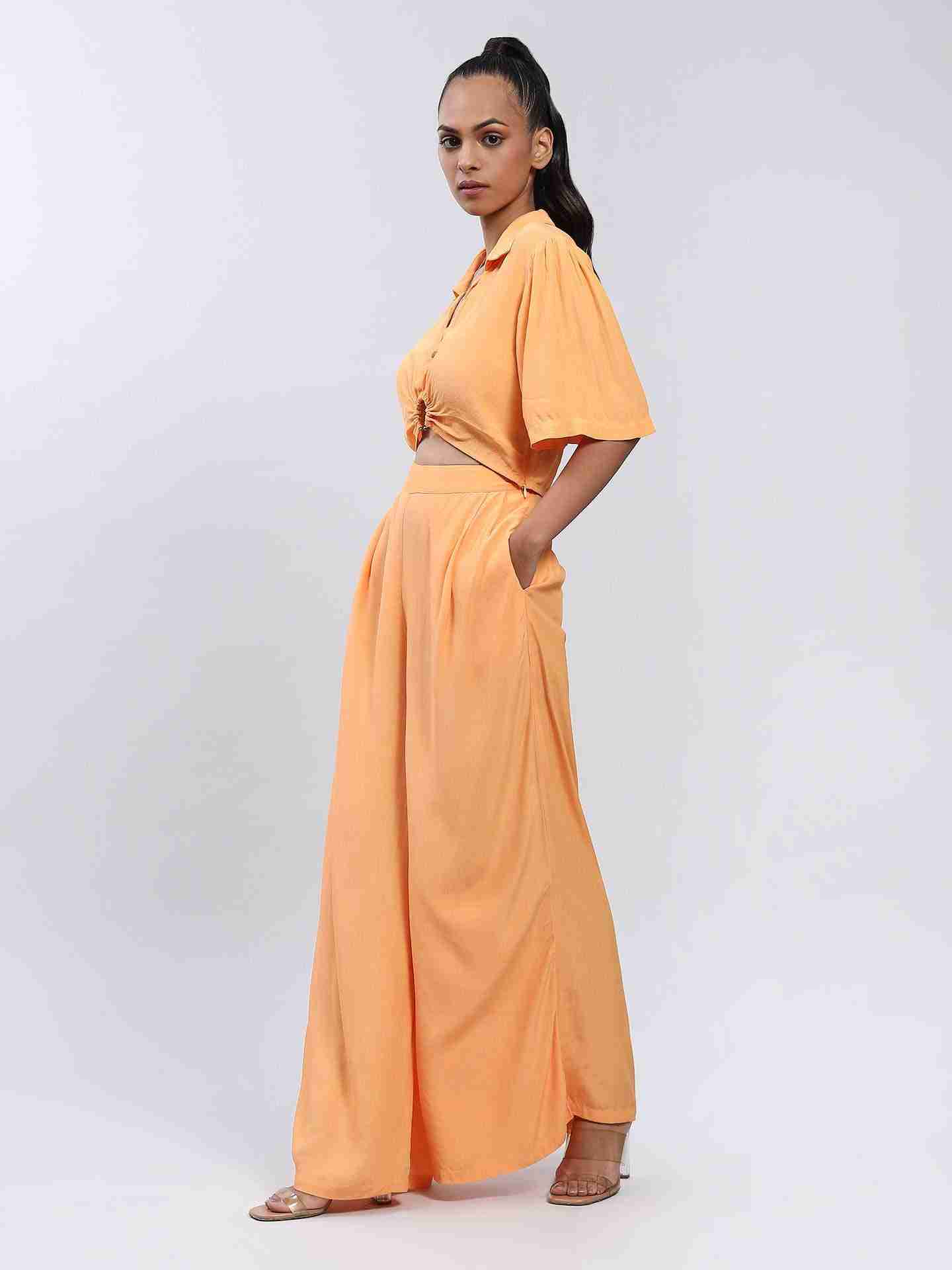 Orange Gardenia Co-Ord Set