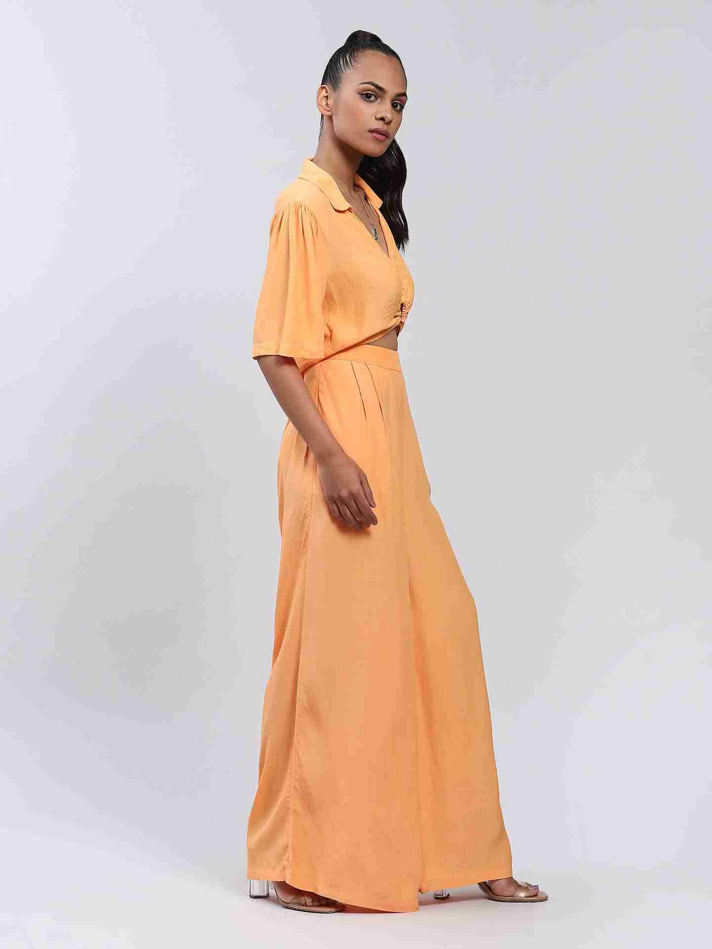 Orange Gardenia Co-Ord Set