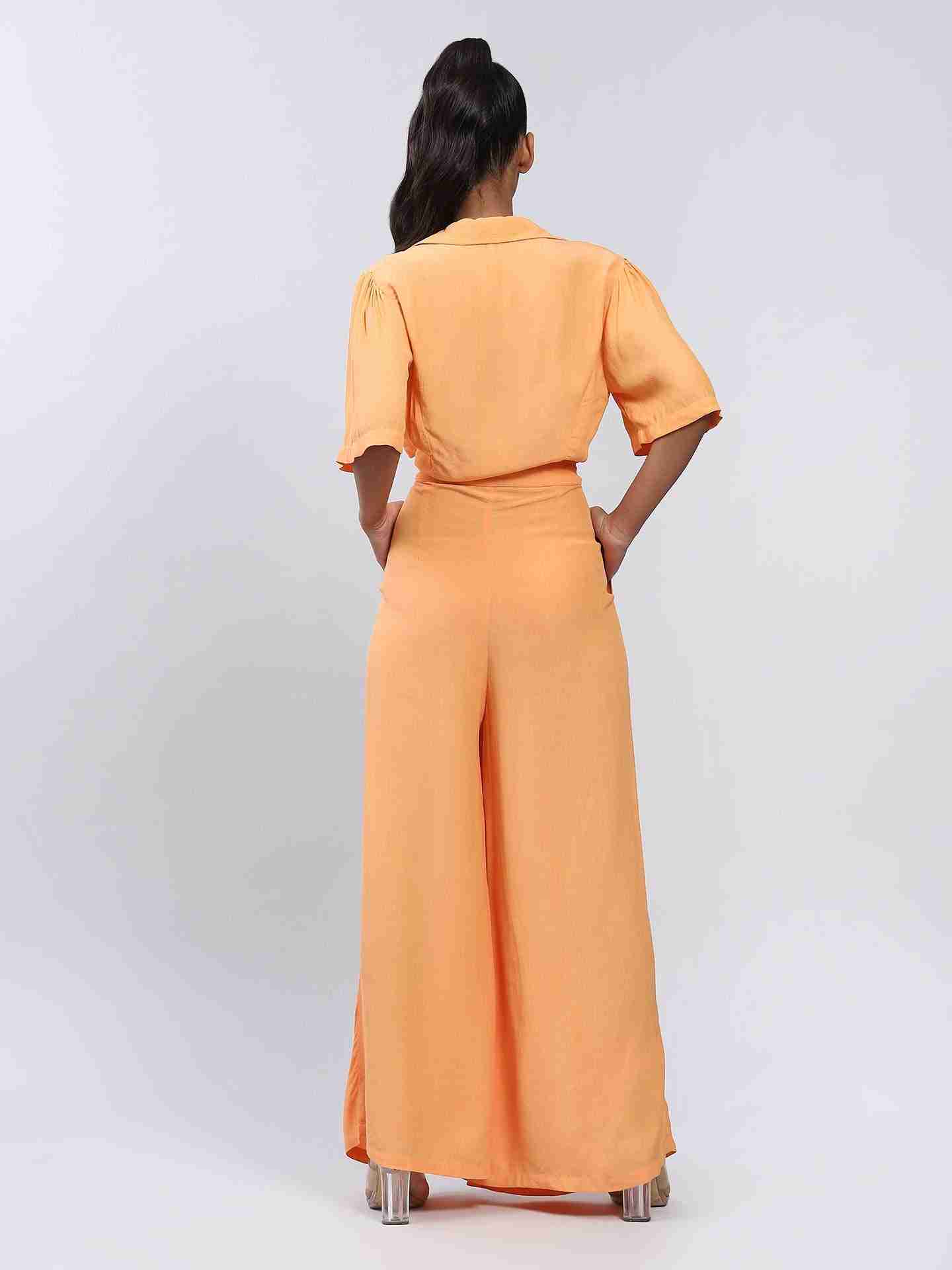 Orange Gardenia Co-Ord Set