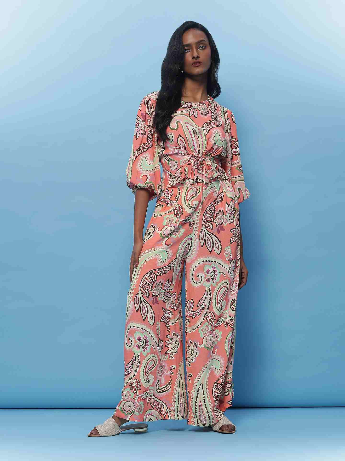 Coral Lorena Co-Ord Set