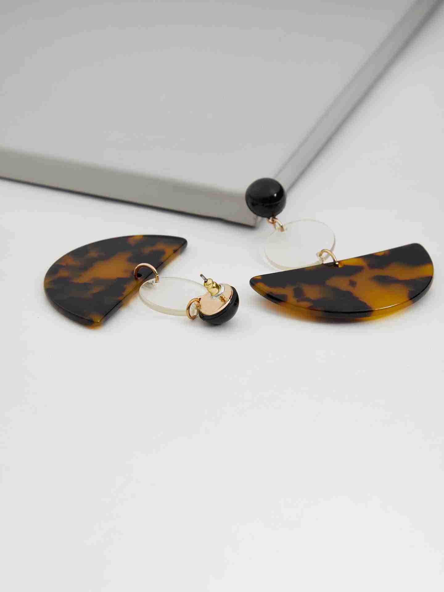 Brown Theia Selene Earrings