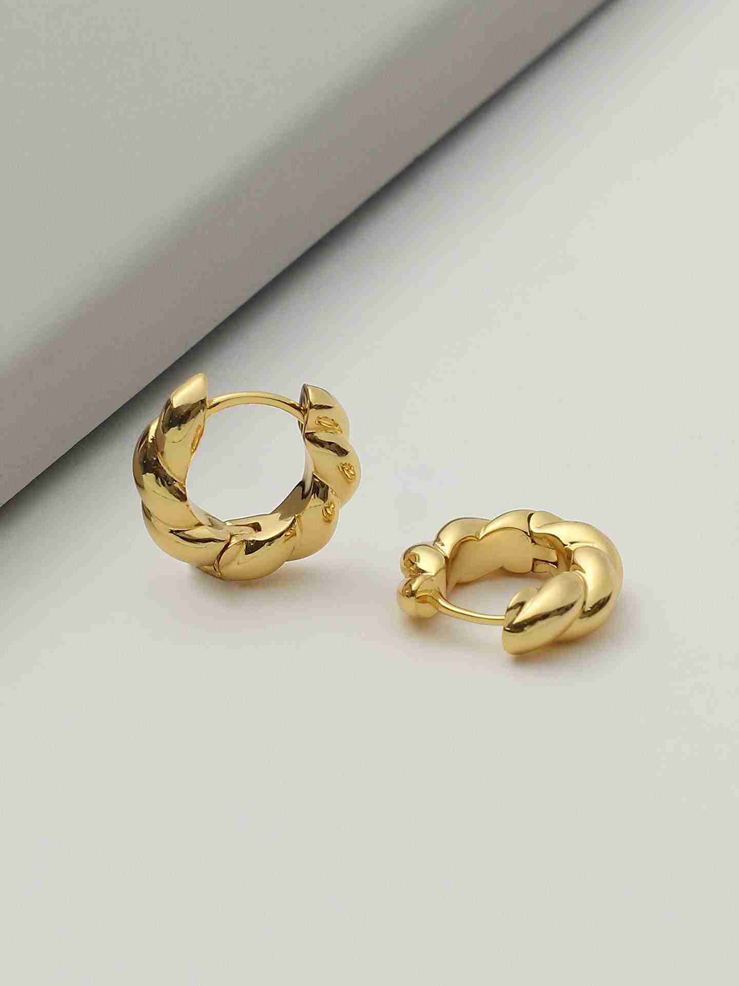 Gold Bling Jagged Earrings