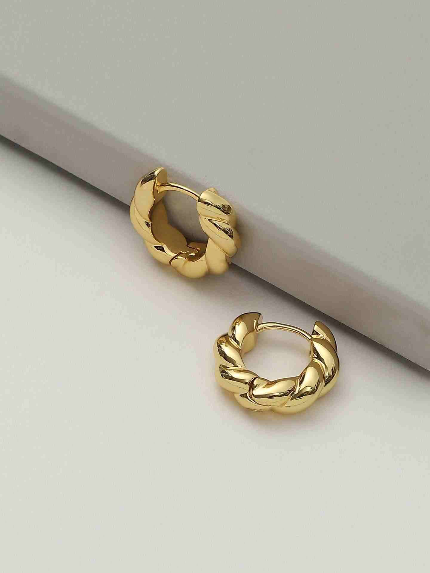 Gold Bling Jagged Earrings