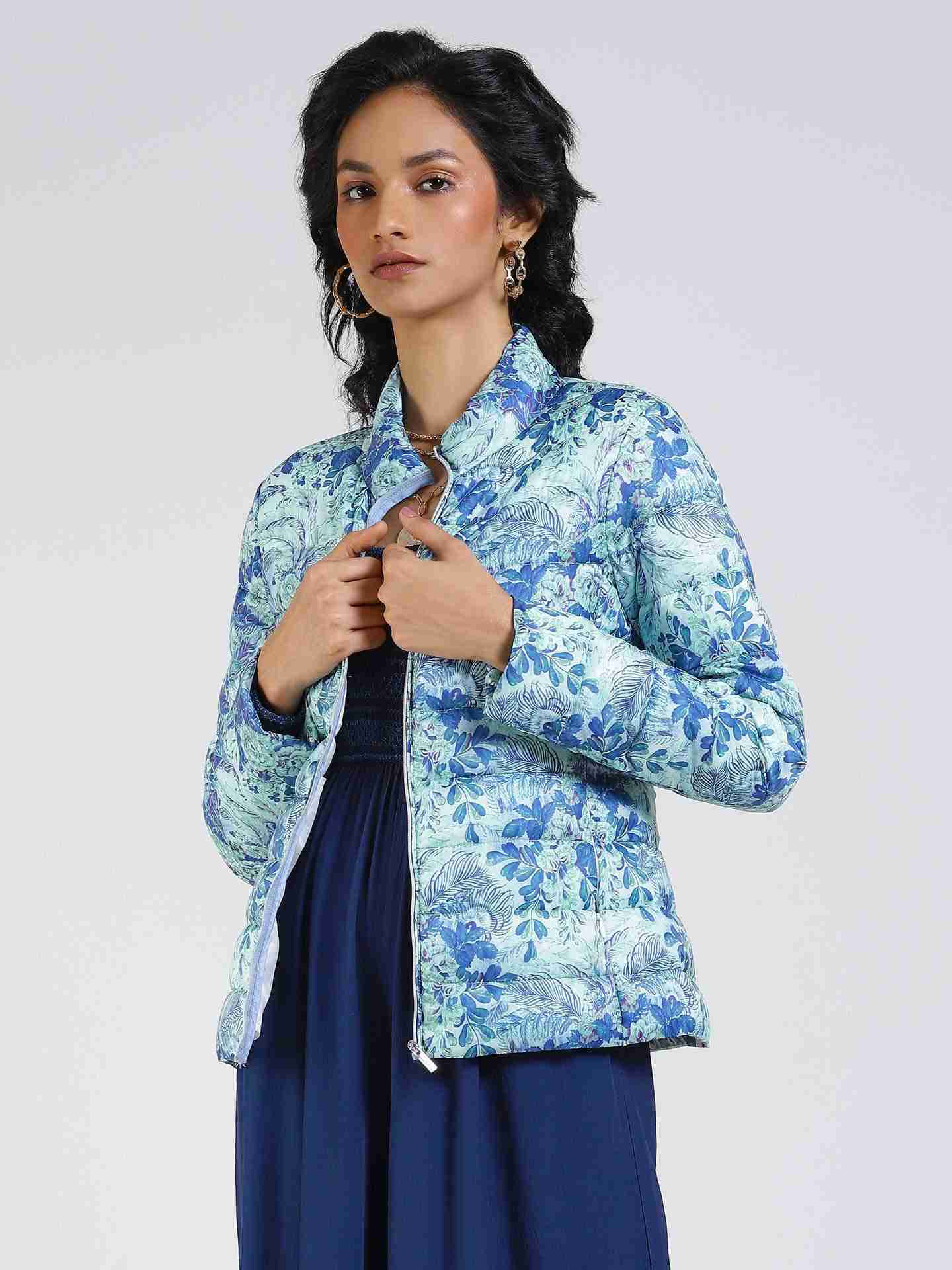Blue Antalya Puffer Jacket