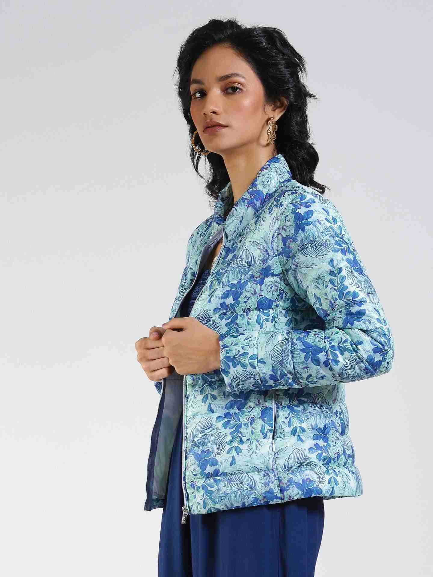 Blue Antalya Puffer Jacket
