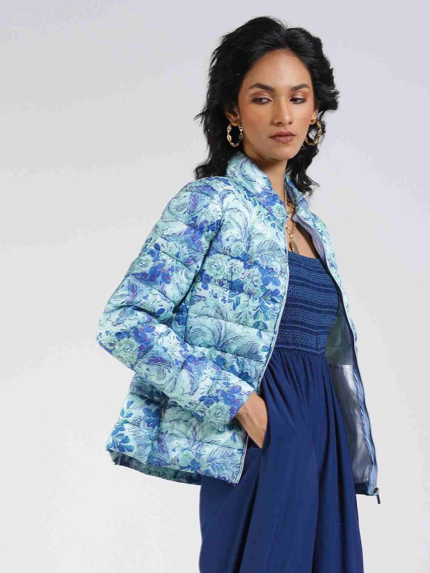 Blue Antalya Puffer Jacket