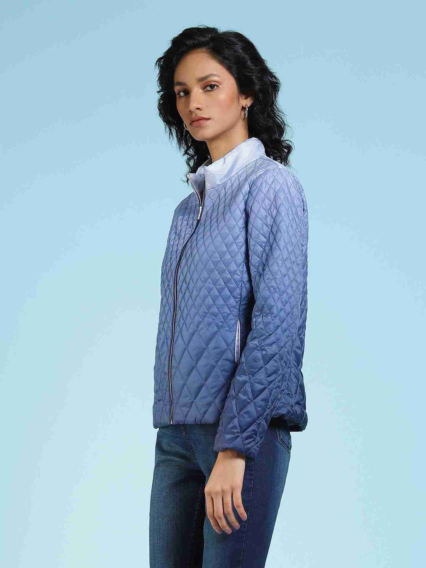 Blue Ombre Antalya Puffer Jacket