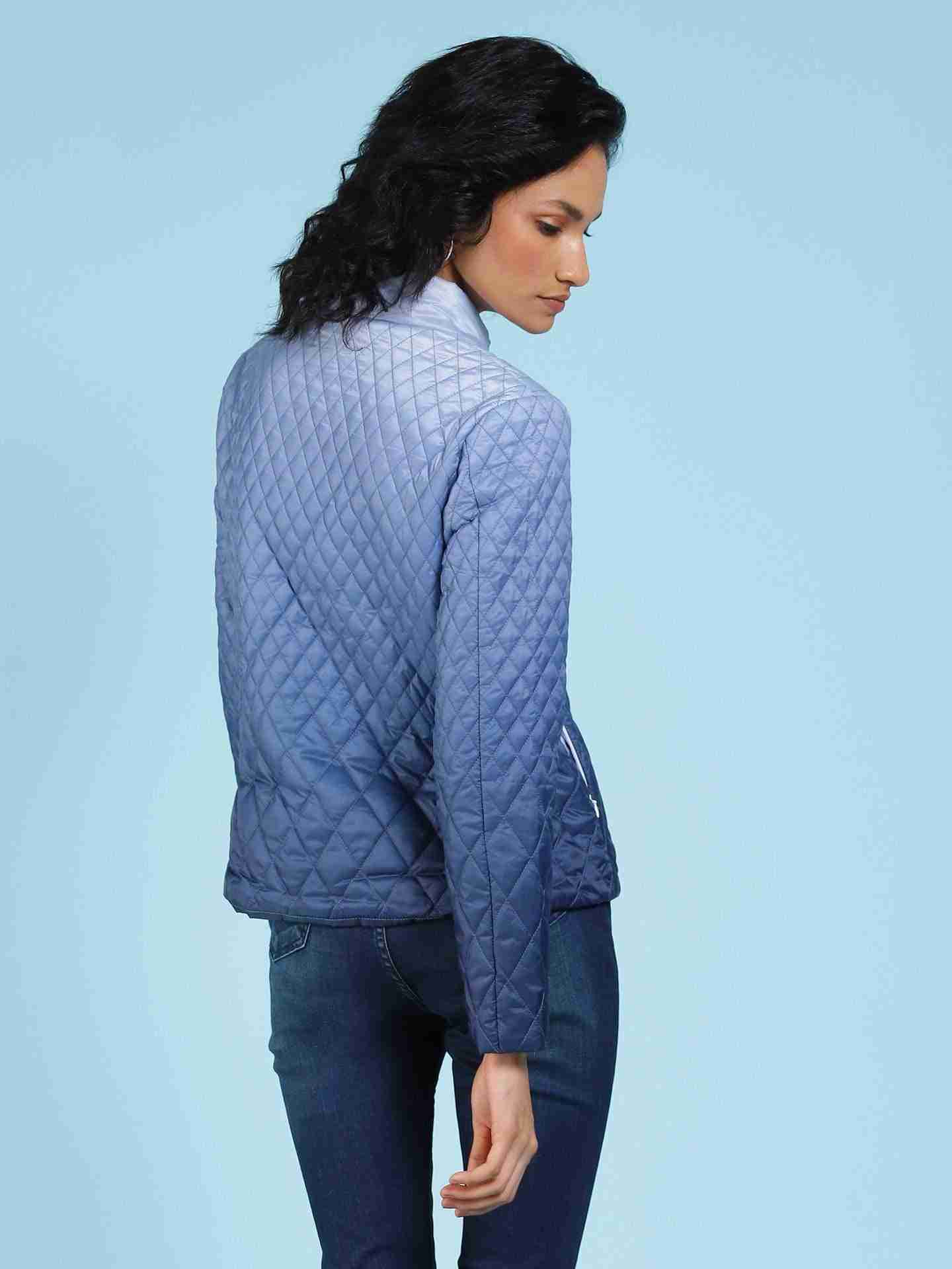 Blue Ombre Antalya Puffer Jacket