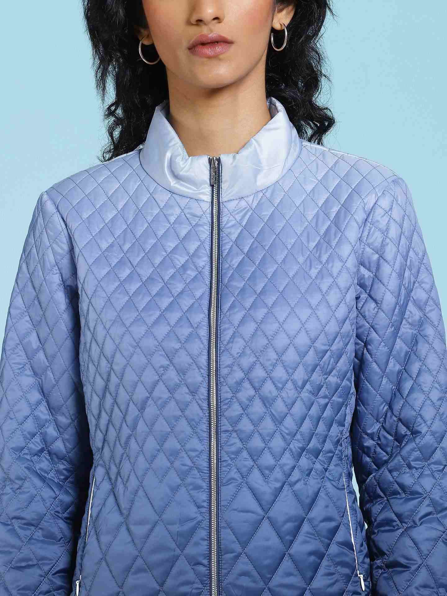 Blue Ombre Antalya Puffer Jacket