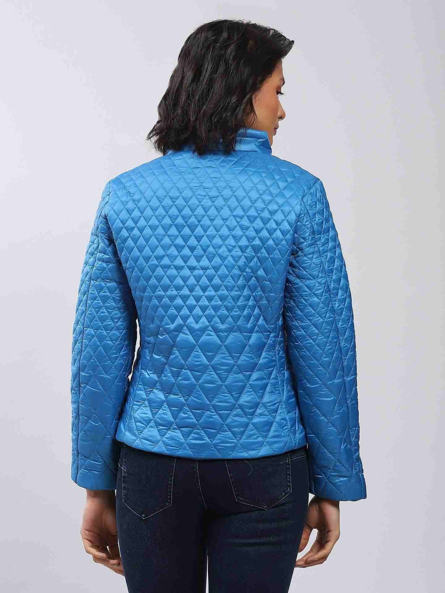 Blue Antalya Ombre Puffer Jacket