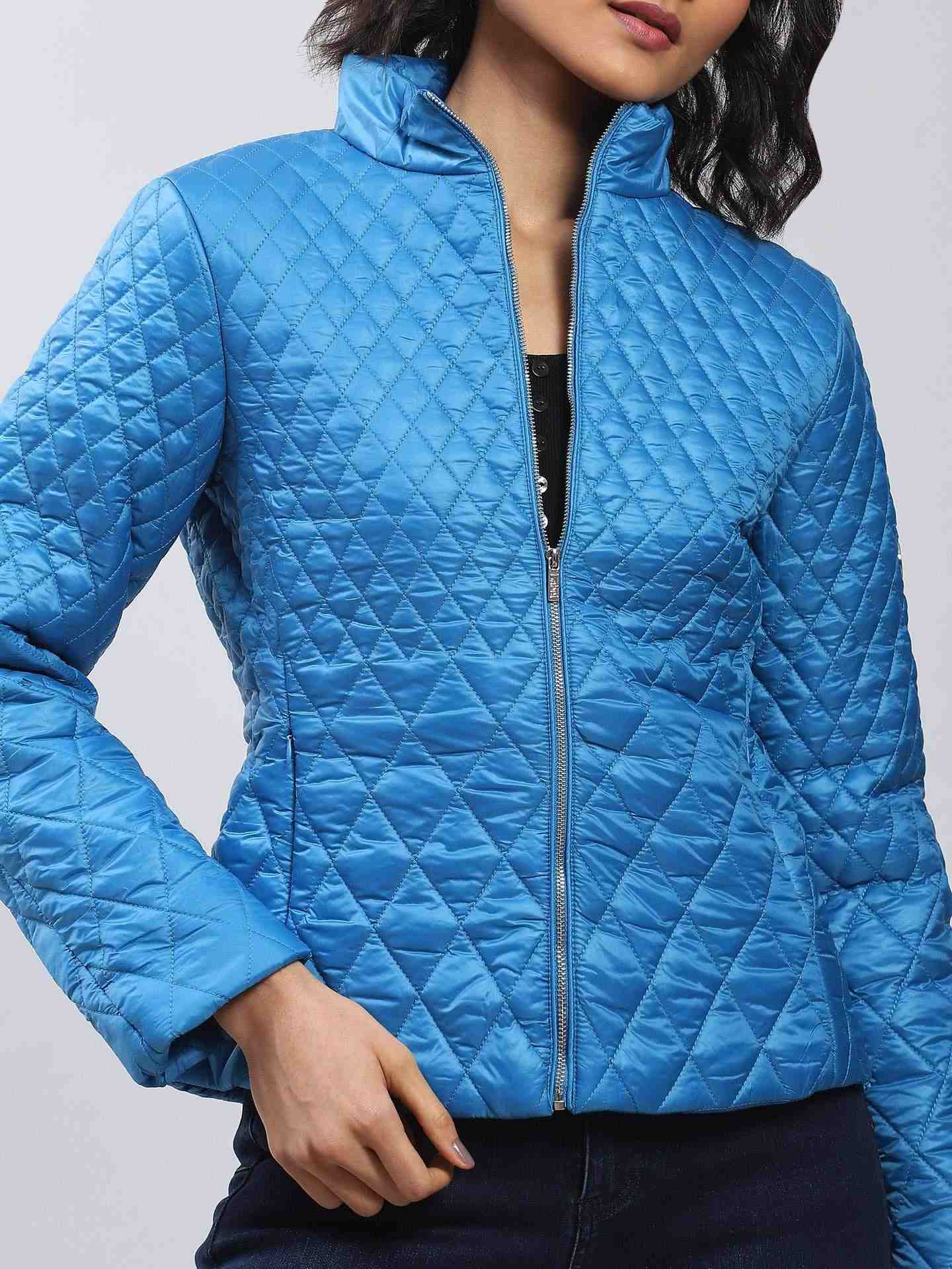 Blue Antalya Ombre Puffer Jacket