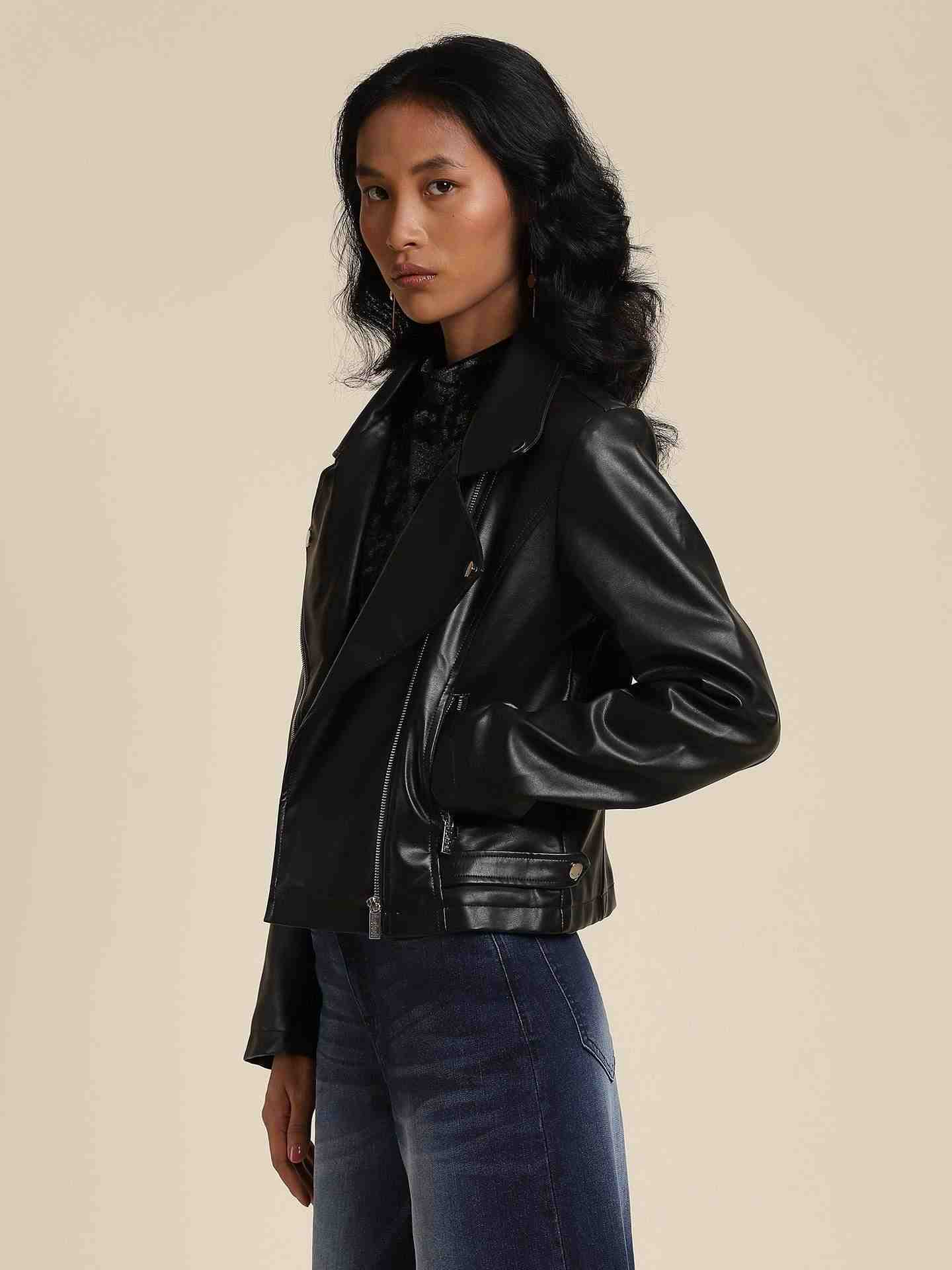 Black Antalya Biker Jacket