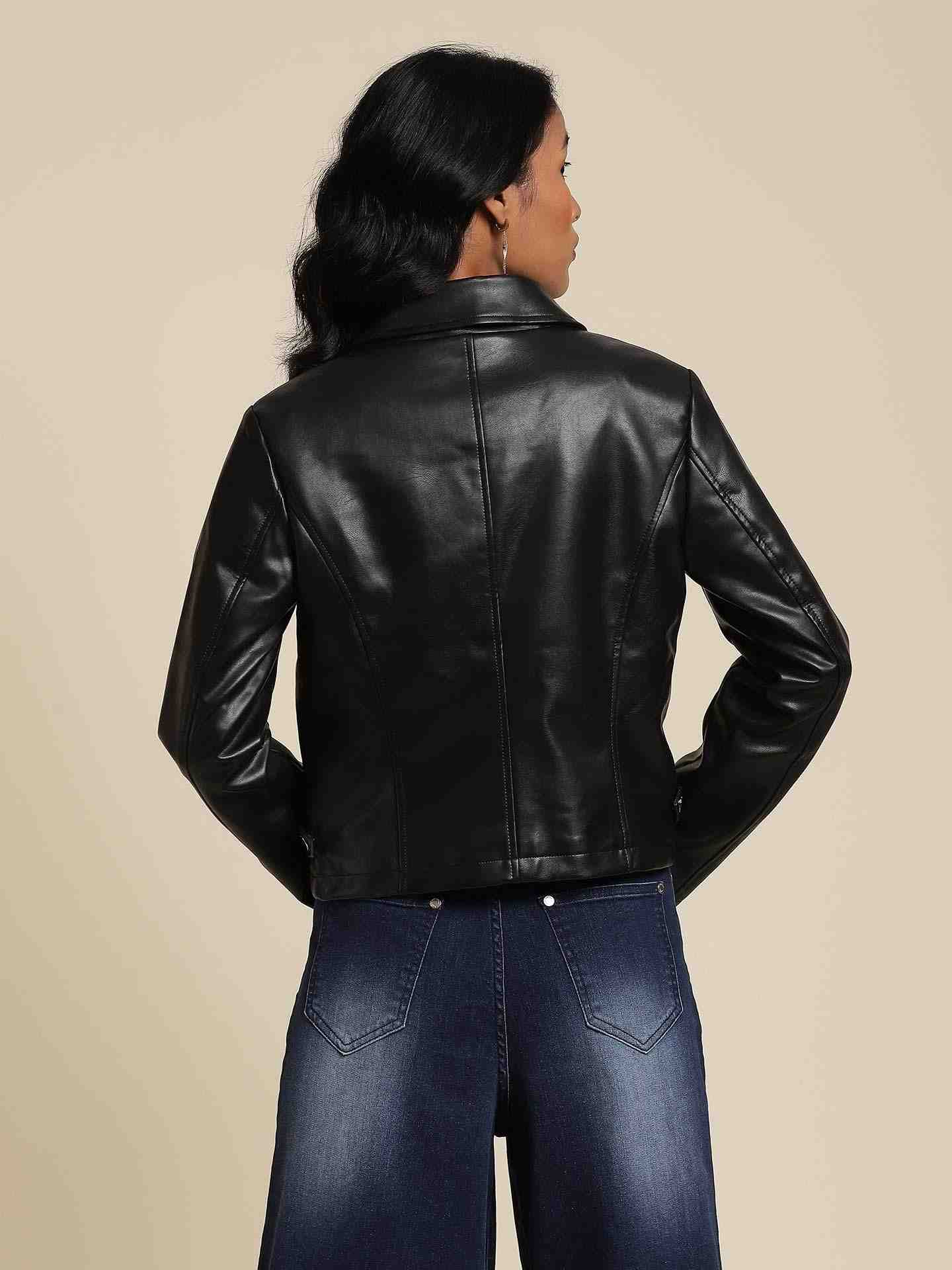 Black Antalya Biker Jacket