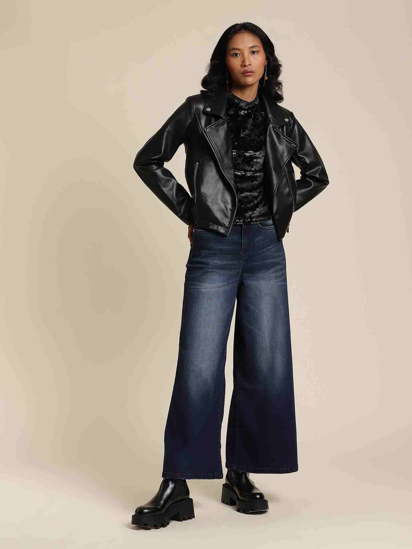 Black Antalya Biker Jacket