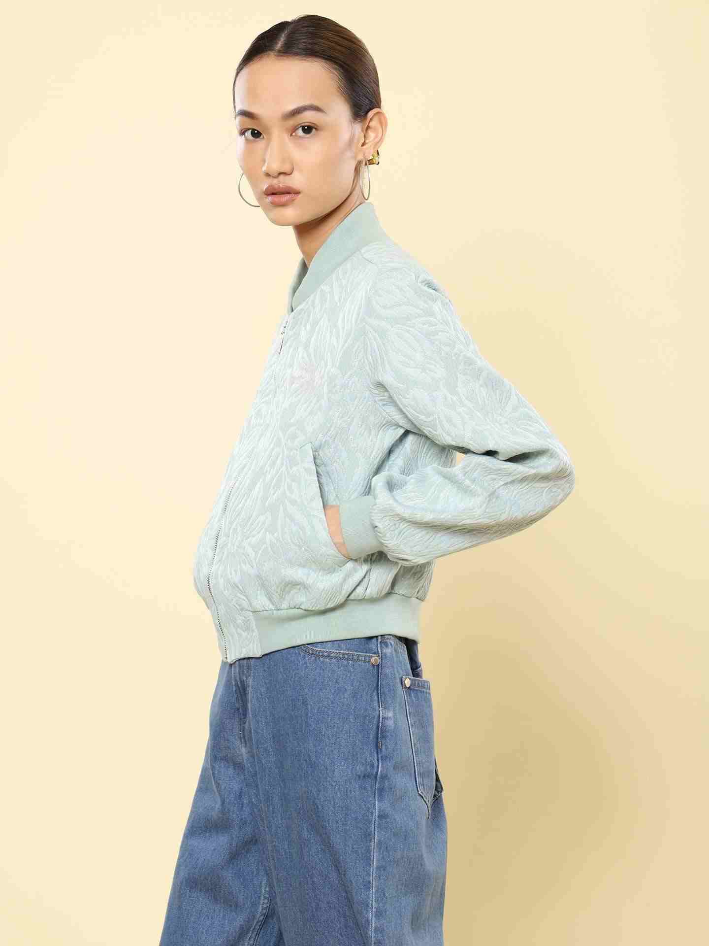 Mint Basics Athleisure Bomber Jacket