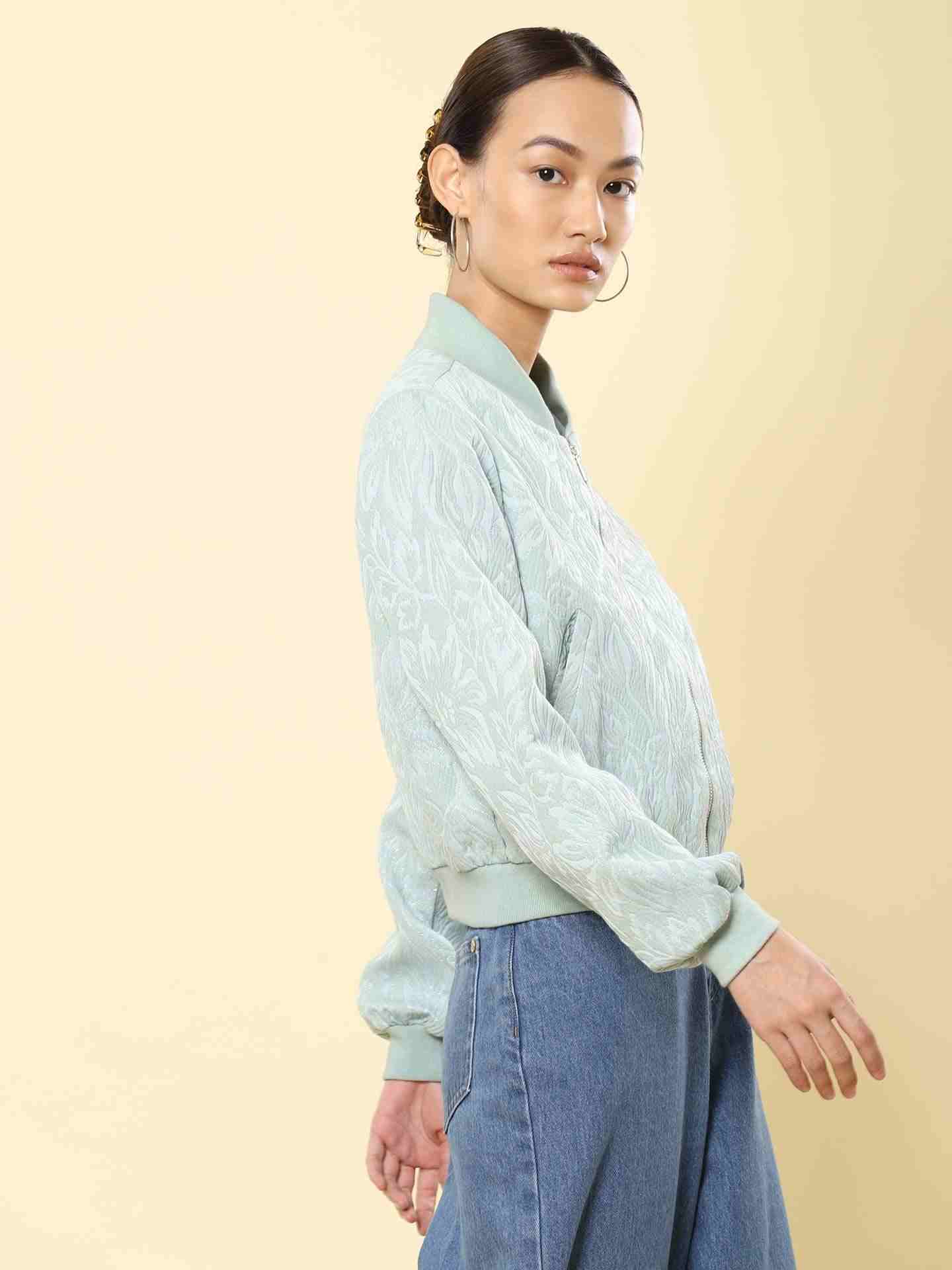 Mint Basics Athleisure Bomber Jacket